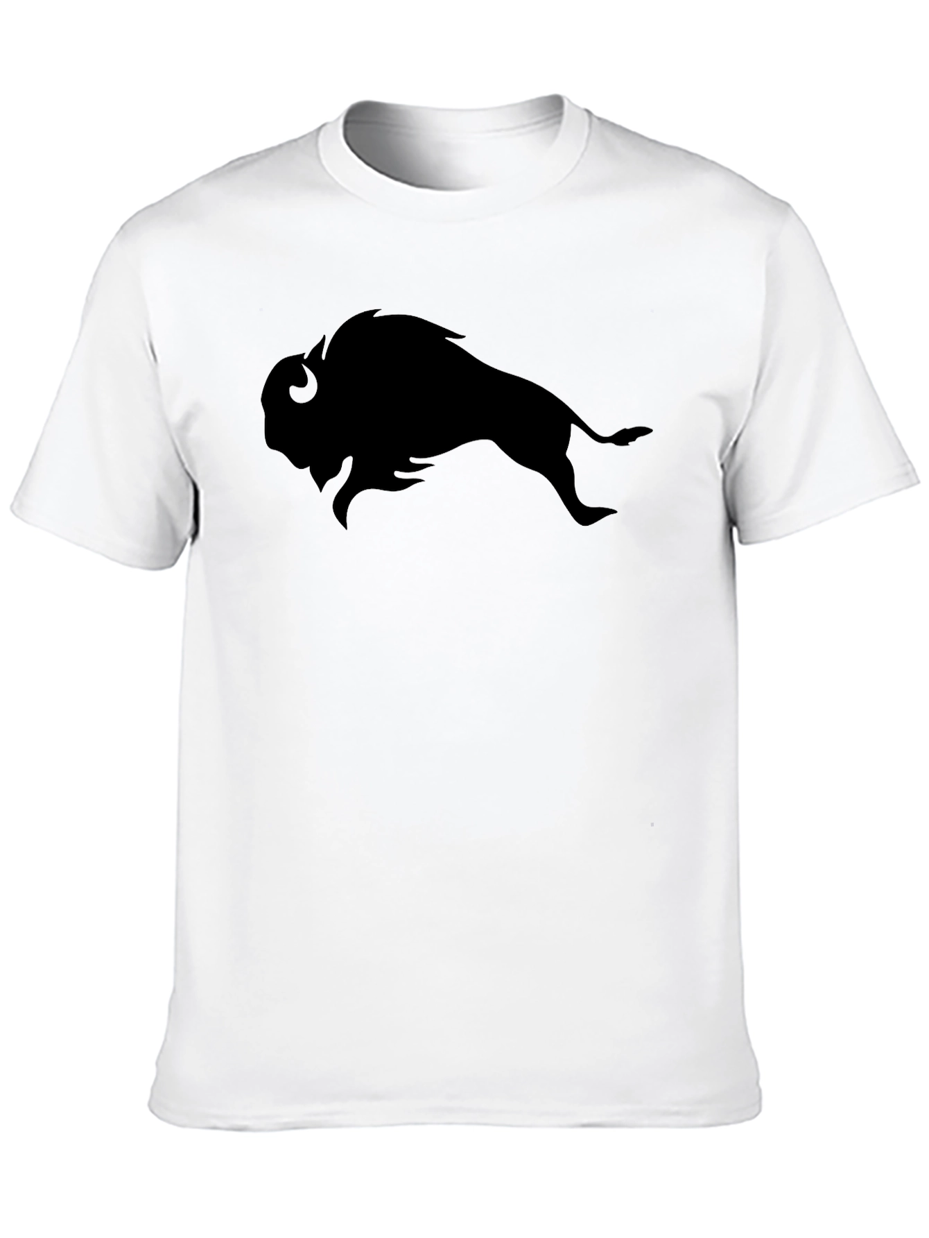 Black Buffalo Silhouette Black T-Shirt - Stylish Graphic Tee view 10