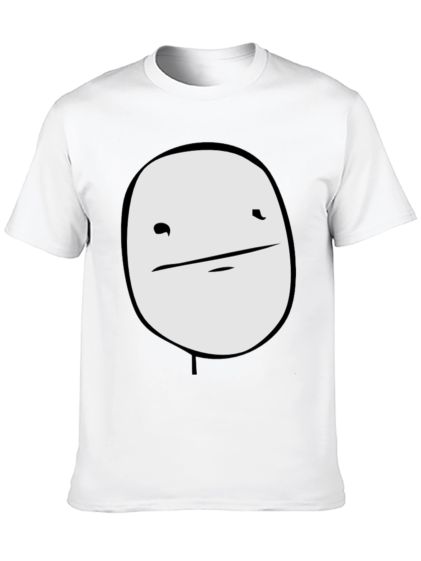 Black Men's Black Graphic T-Shirt - Meme Face Design view 10