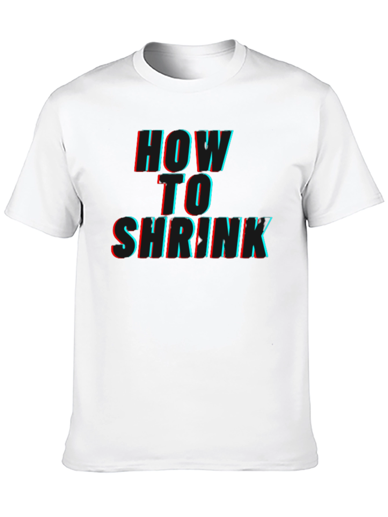 Black How to Shrink Graphic T-Shirt view 10