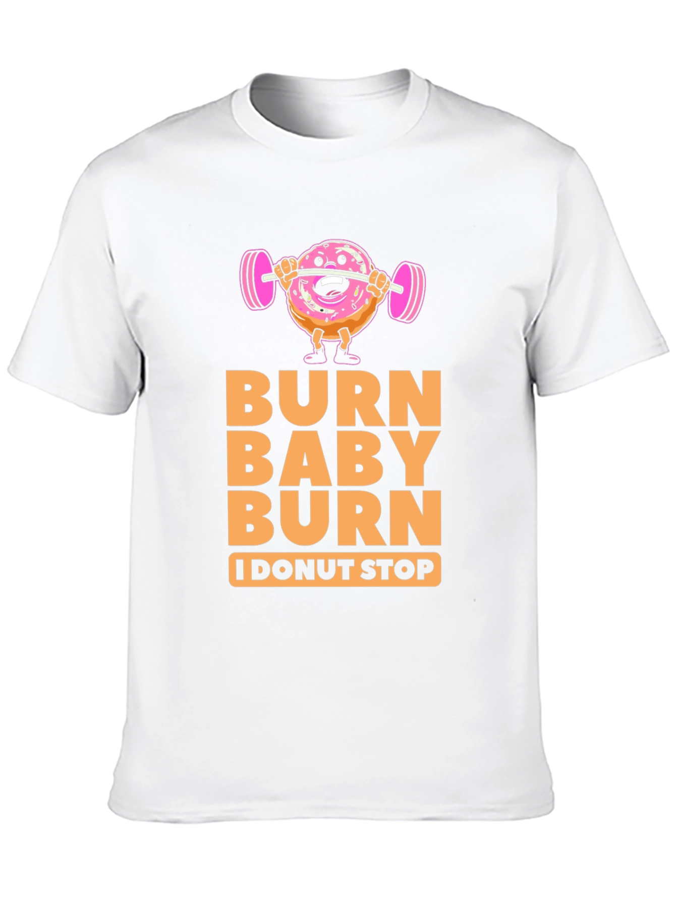 Black Burn Baby Burn Donut Workout T-Shirt view 10
