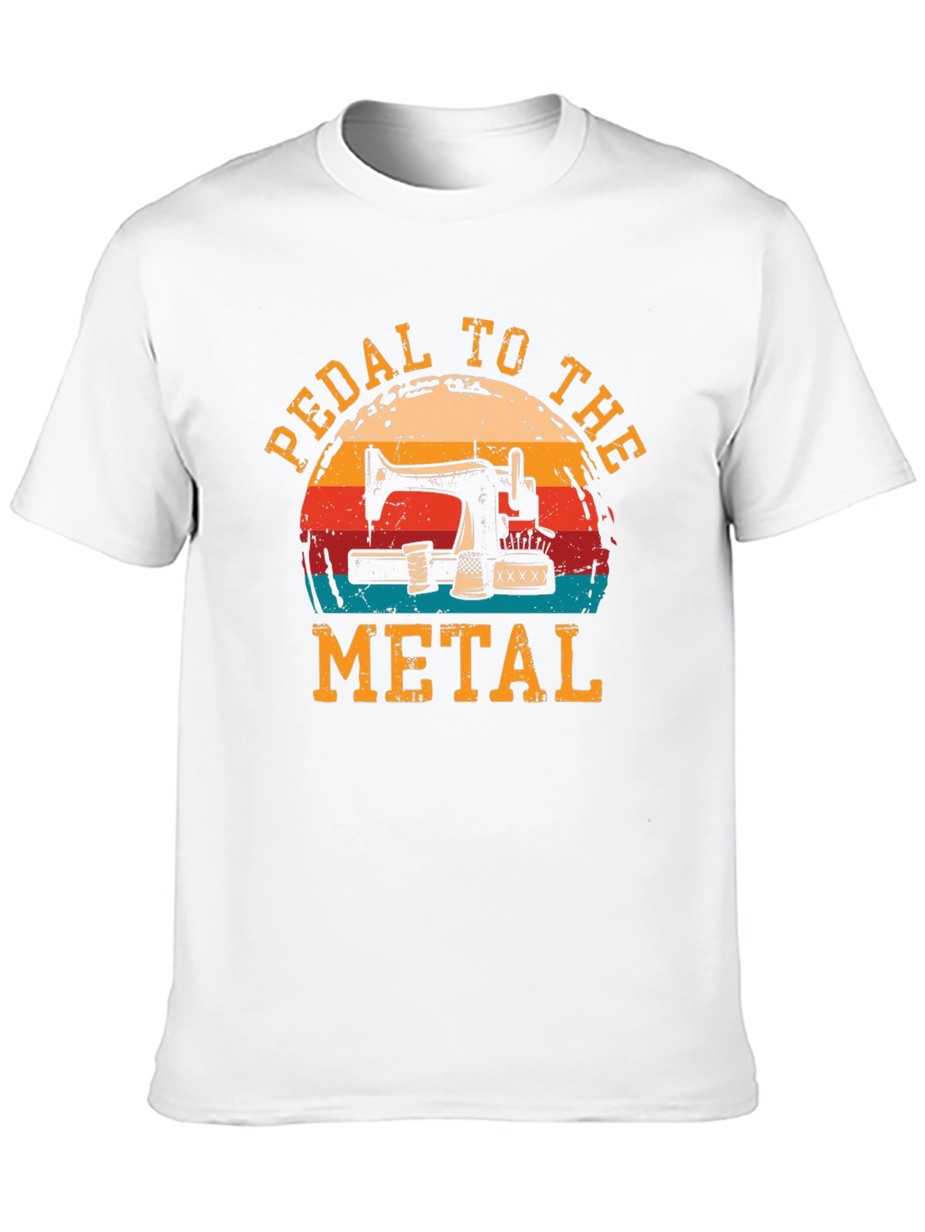 Black Pedal to the Metal Sewing T-Shirt view 10