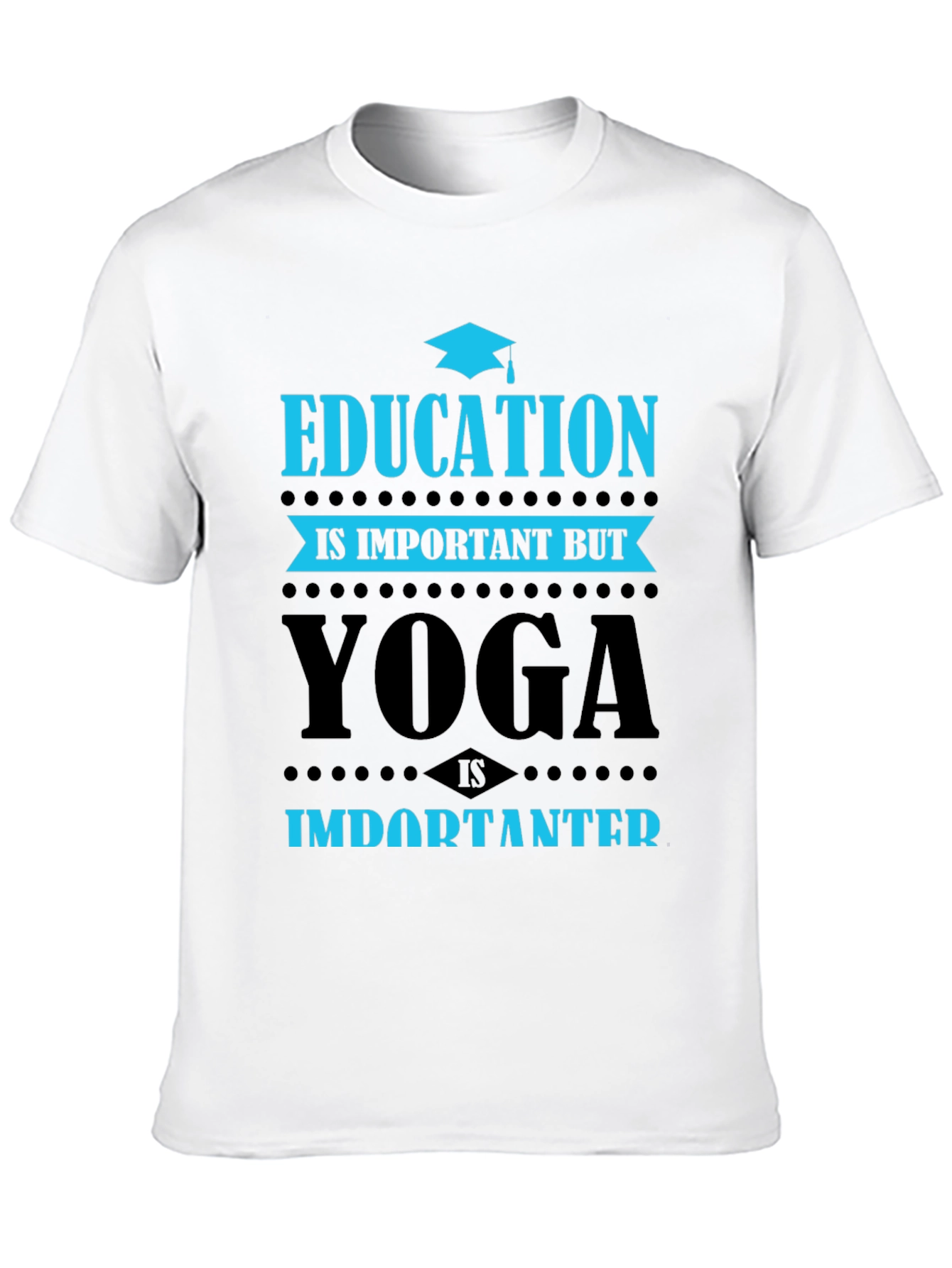 Black Yoga Is Importanter T-Shirt view 10