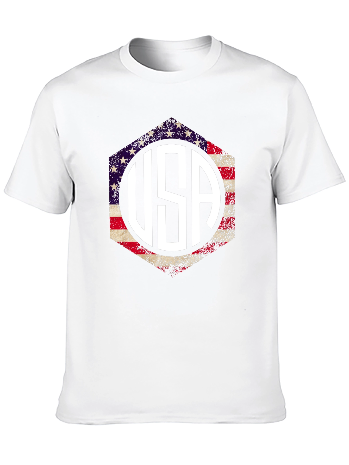 USA Patriotic T-Shirt, American Flag Graphic Tee - 10