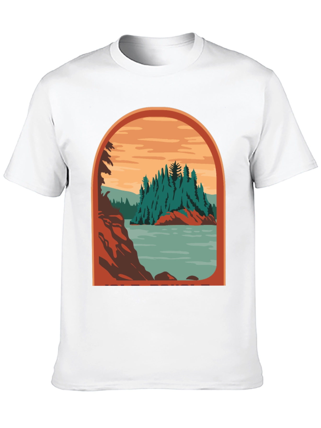 Black Retro Landscape Graphic Tee view 10