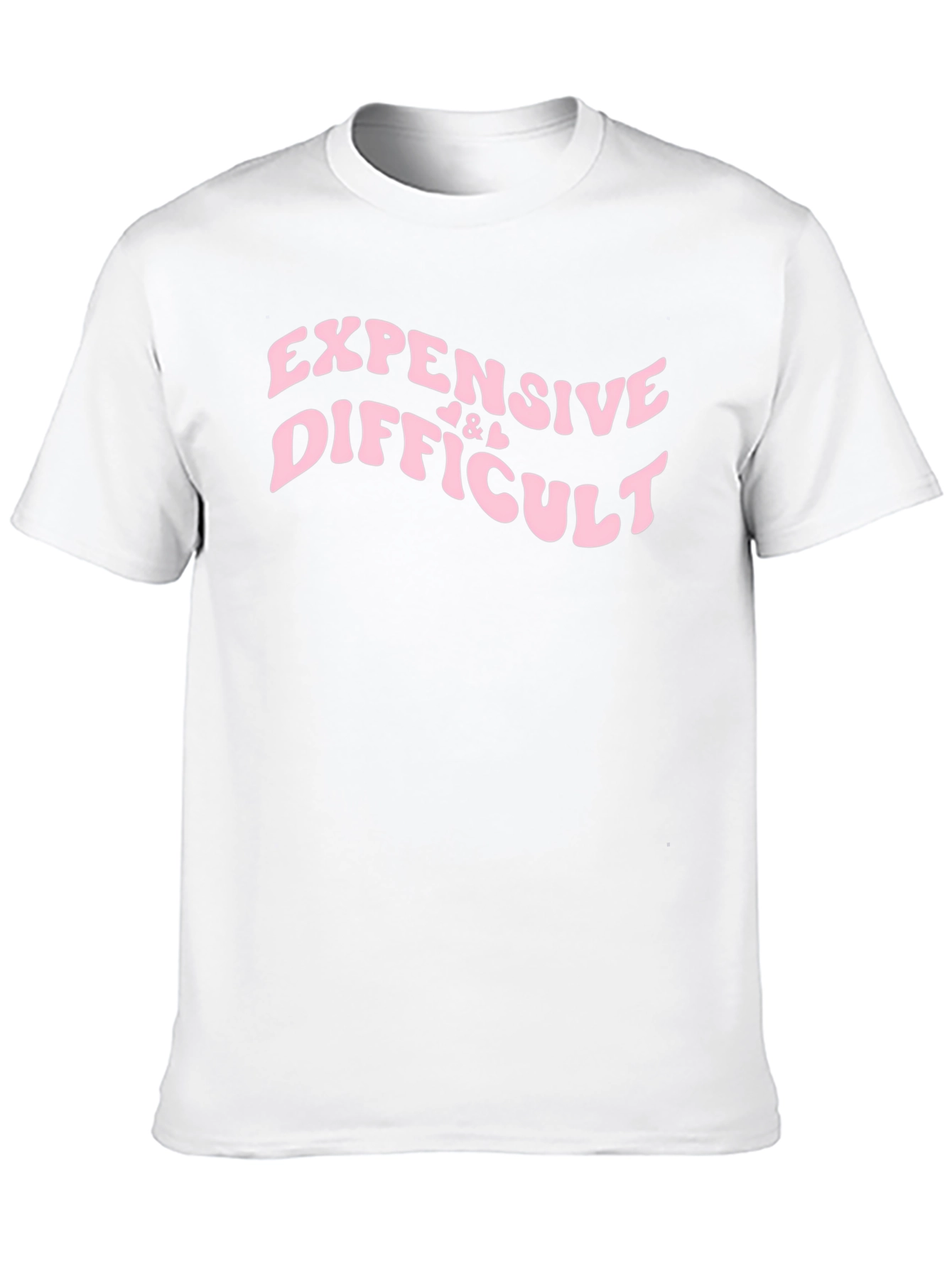 Black Expensive & Difficult Black Graphic Tee Shirt view 10