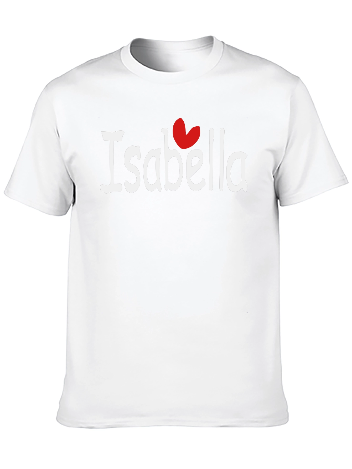 Black Customizable "I Heart [Name]" Black T-Shirt view 10
