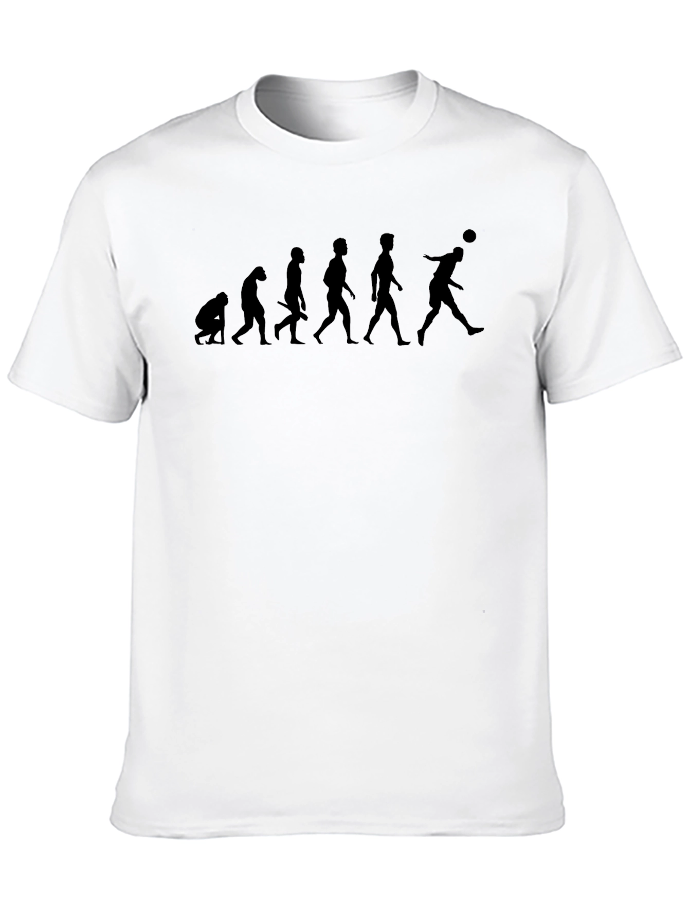 Black Evolution of Soccer T-Shirt - Black, Funny, Unique view 10