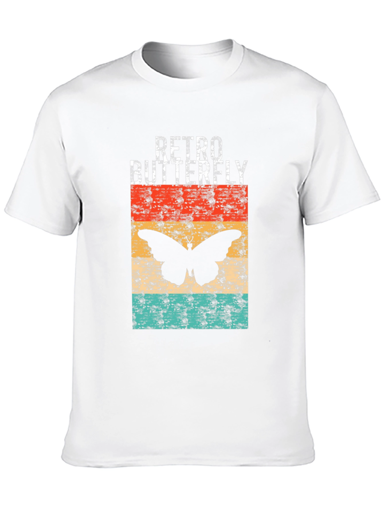 Black Retro Butterfly Graphic T-Shirt view 10