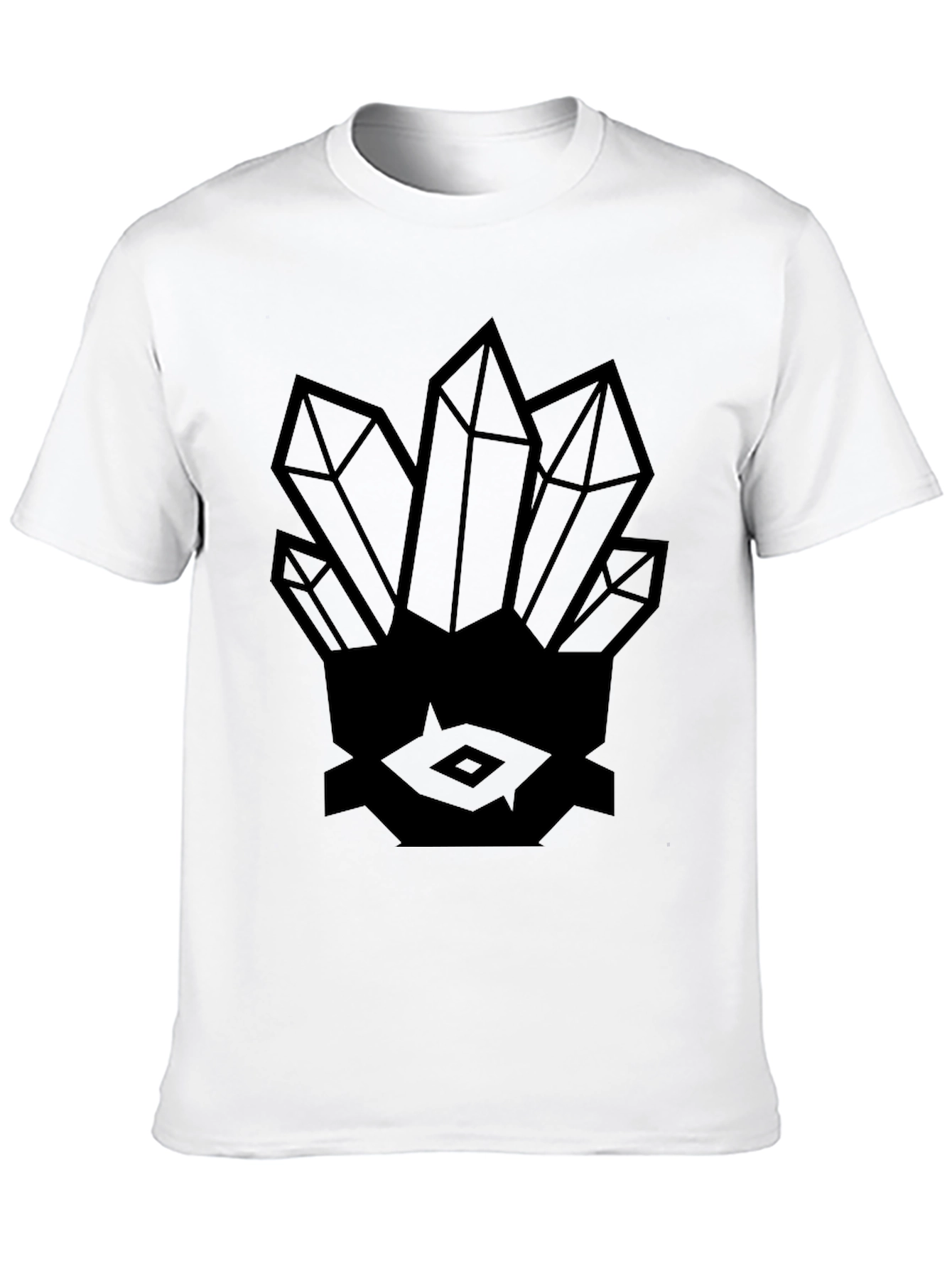 Black Crystals Graphic Black T-Shirt view 10