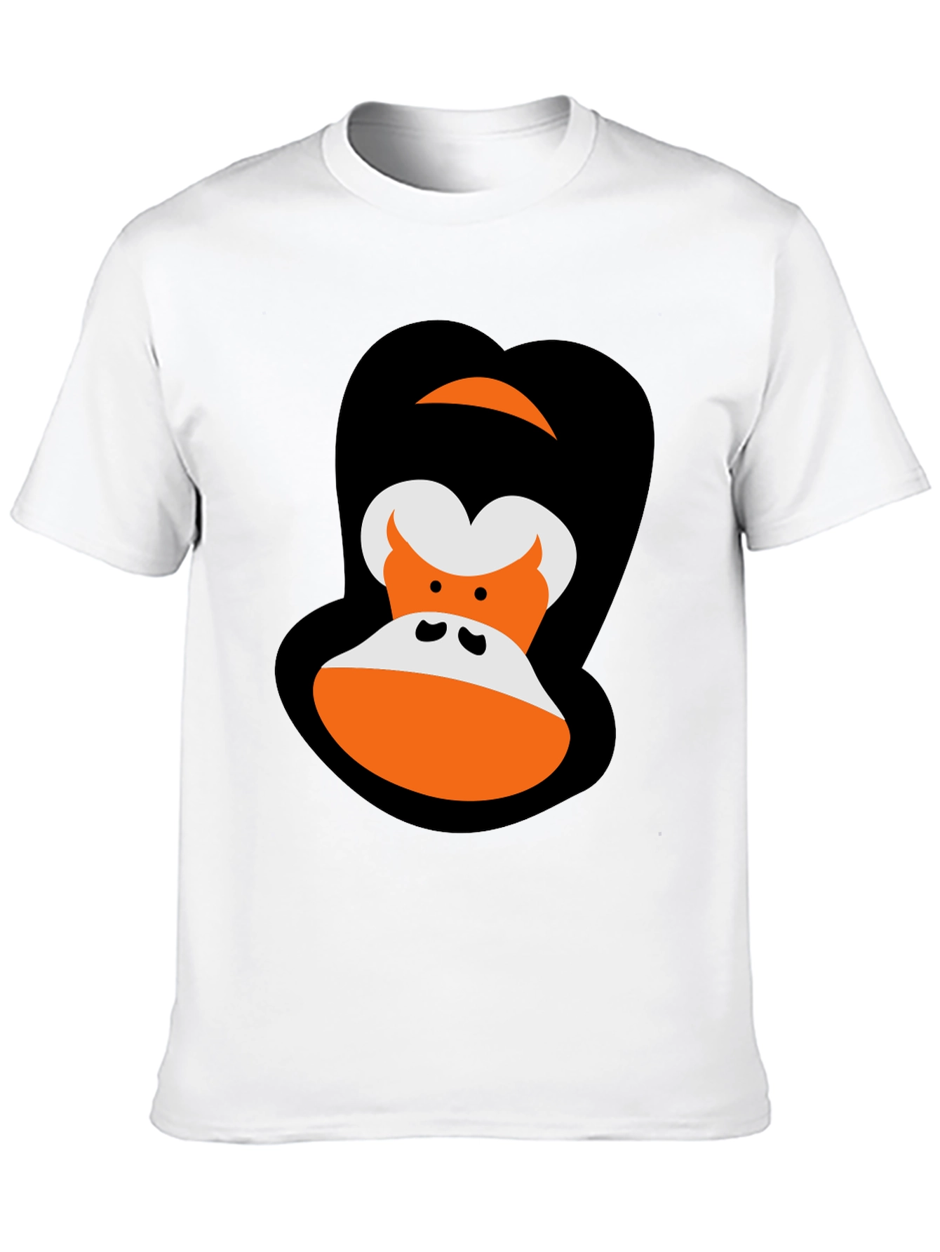 Black Cartoon Gorilla Graphic Tee - Black view 10