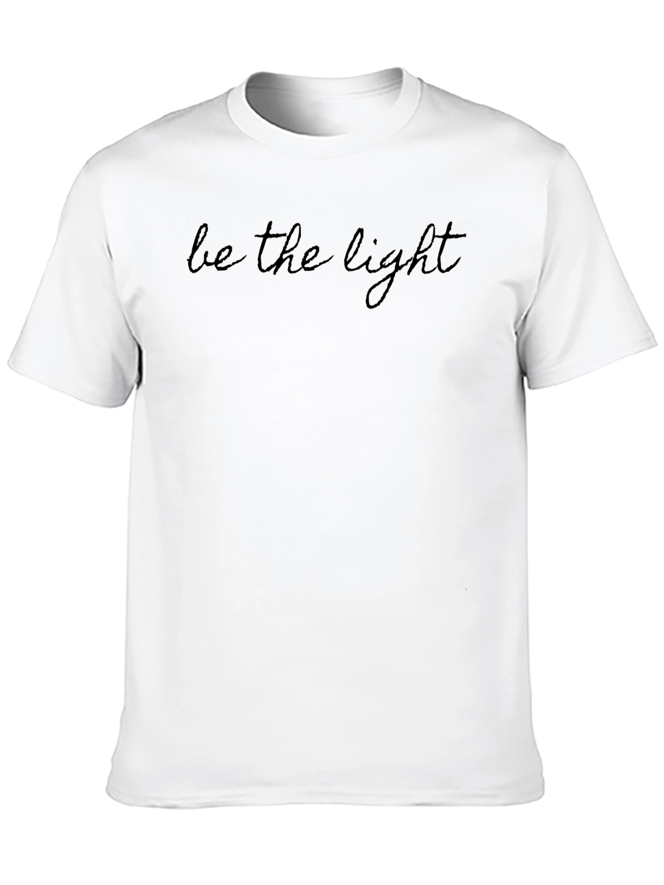 Black Be The Light Black Graphic Tee - Soft Cotton Blend view 10