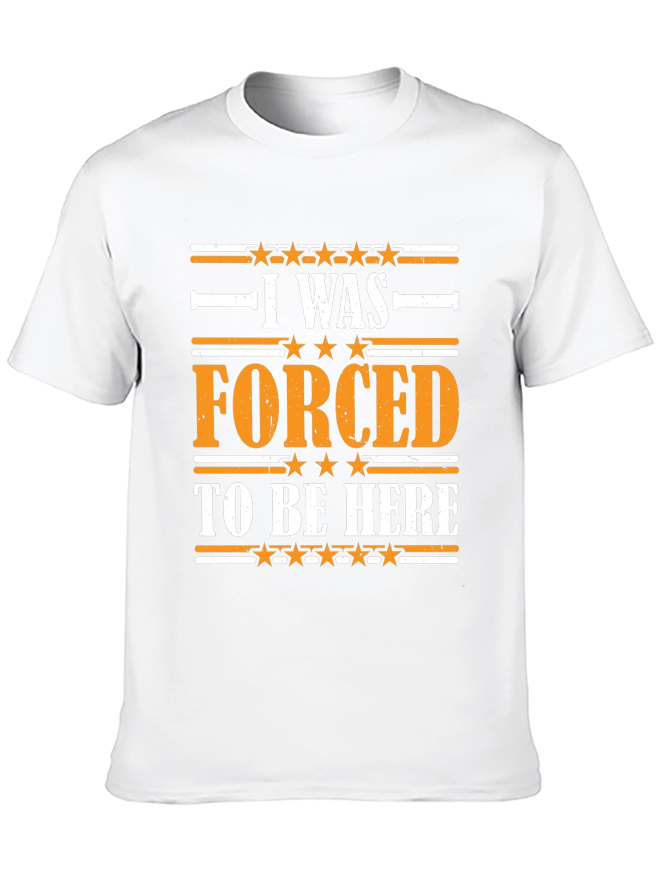 Black Funny 'I Was Forced to Be Here' Graphic T-Shirt view 10