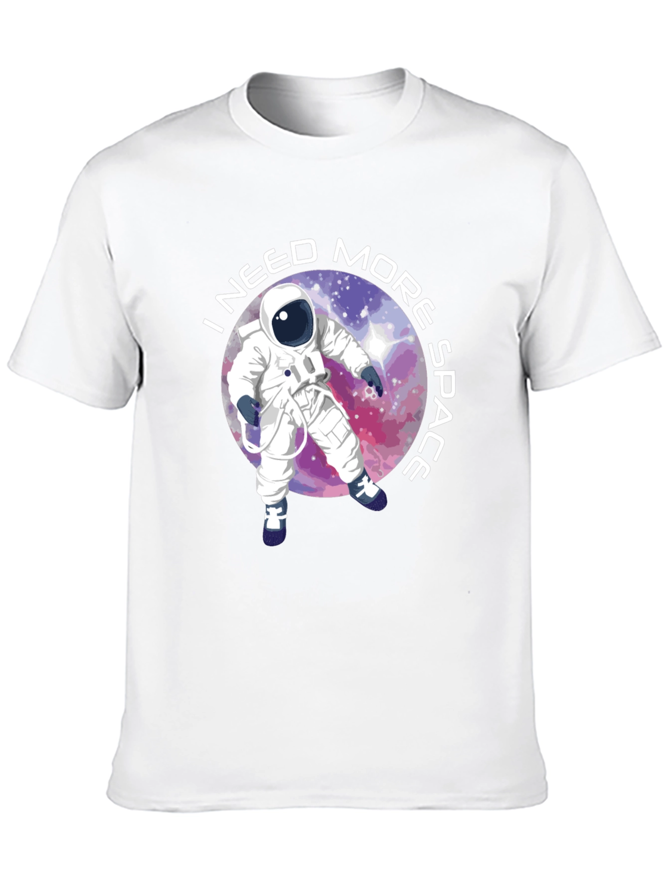 Black I Need More Space T-Shirt - Astronaut Design view 10