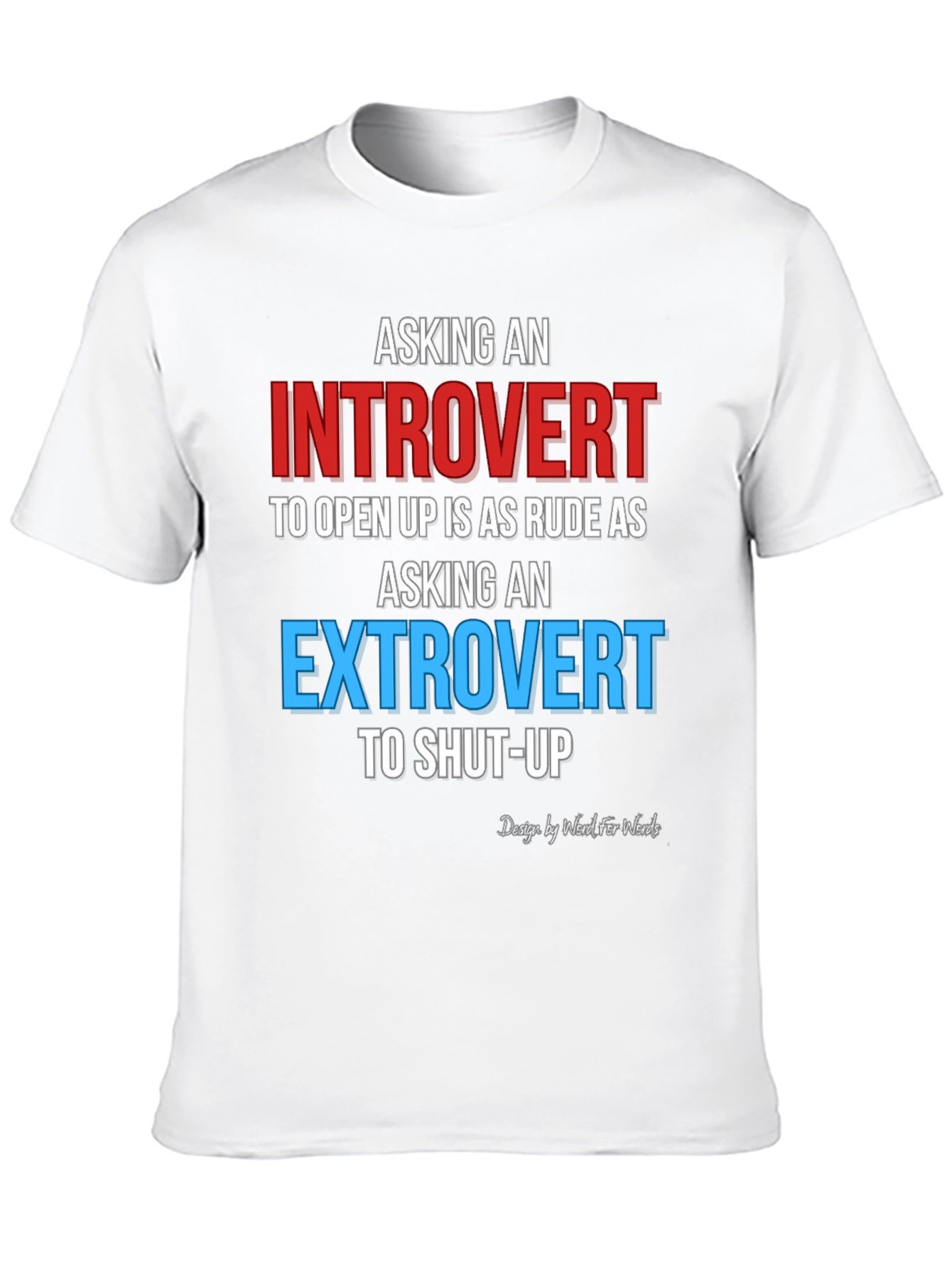 Black Introvert Extrovert Funny T-Shirt view 10