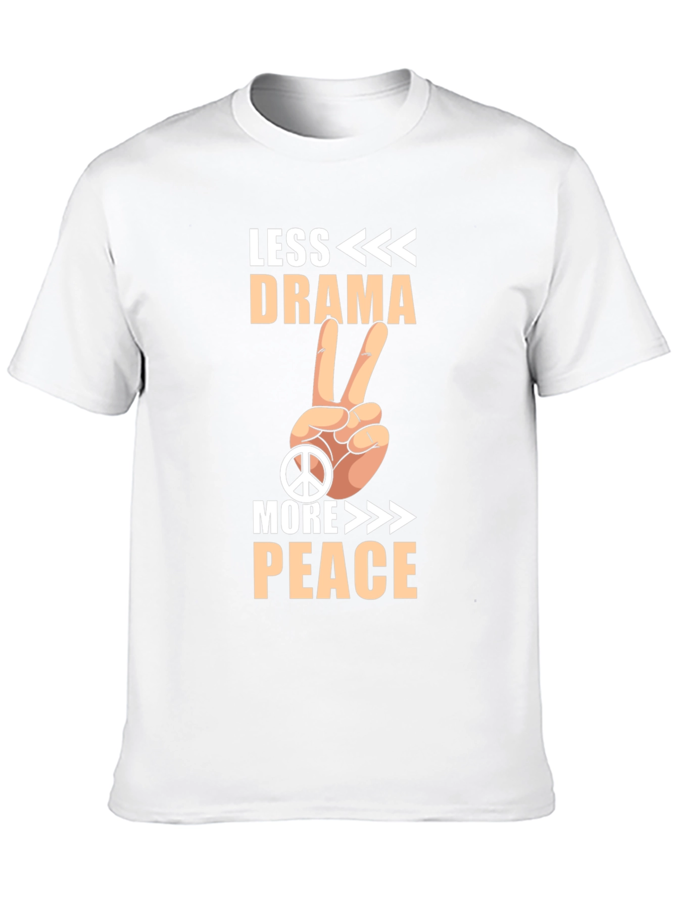 Black Less Drama More Peace Graphic Tee view 10