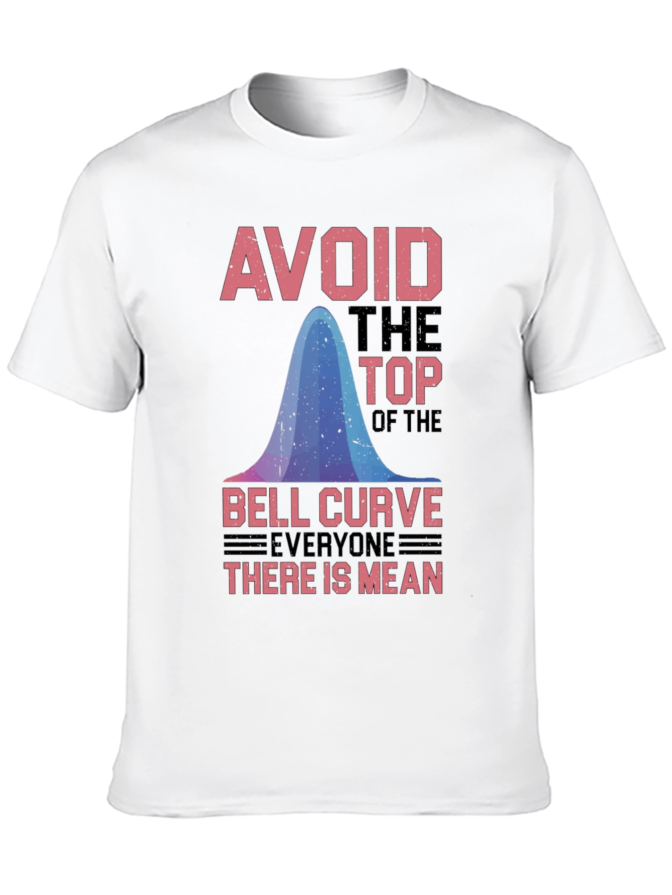 Black Avoid the Top Bell Curve T-Shirt view 10