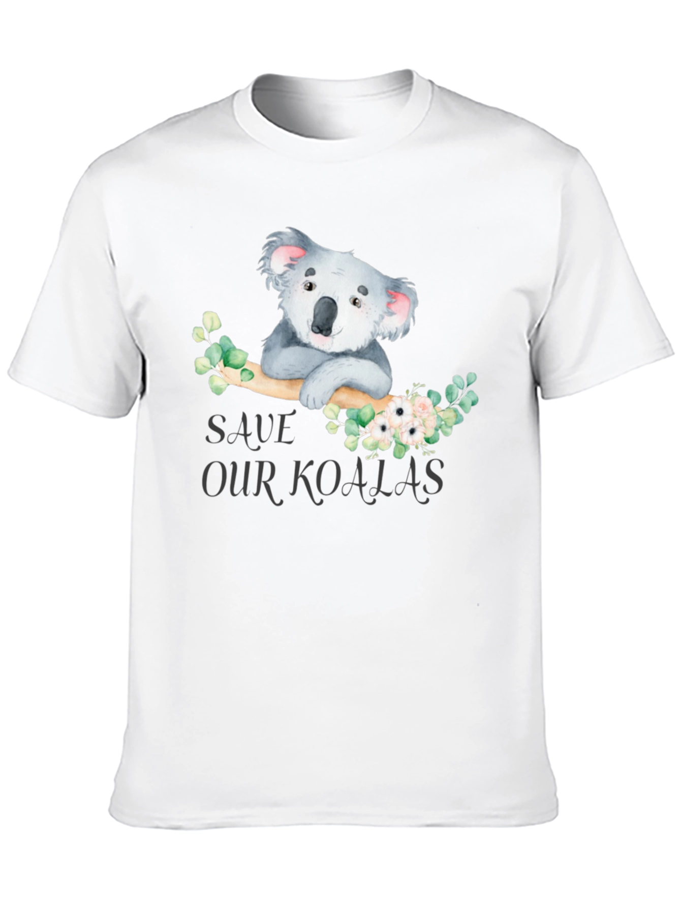 Black Save Our Koalas Graphic T-Shirt view 10
