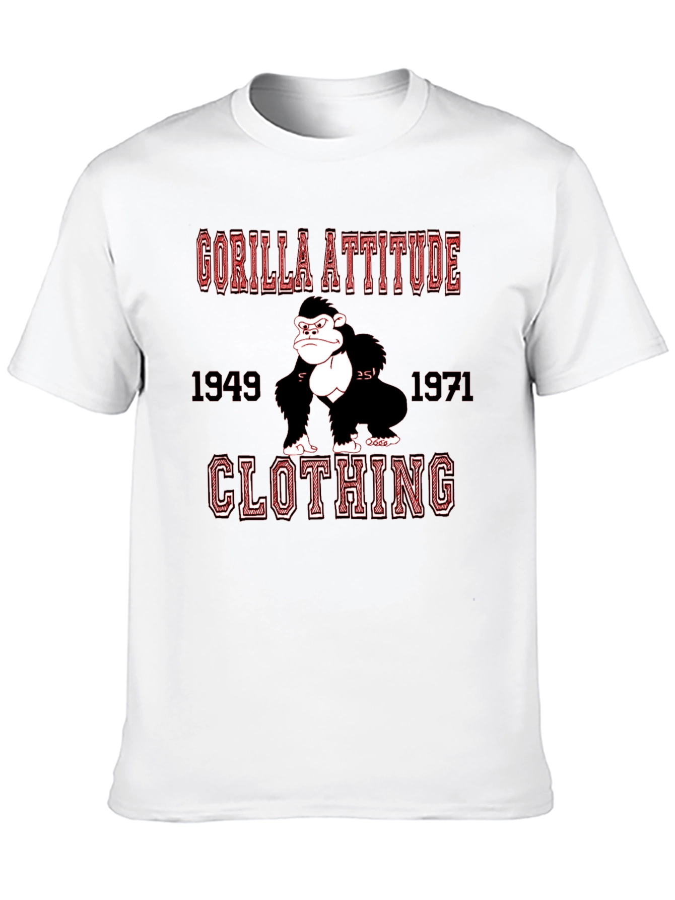 Black Gorilla Attitude Clothing T-Shirt view 10