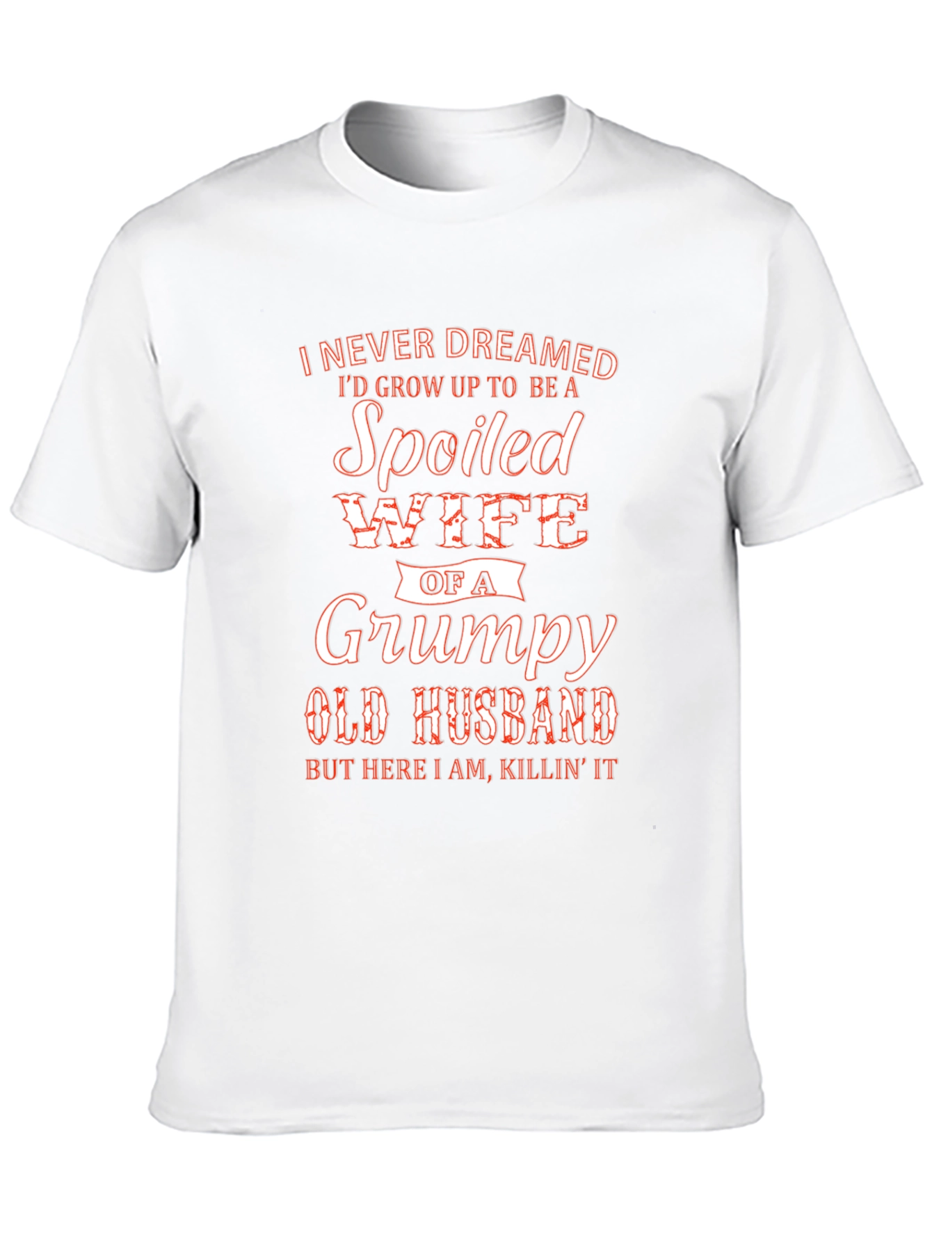 Black Spoiled Wife of Grumpy Husband T-Shirt view 10