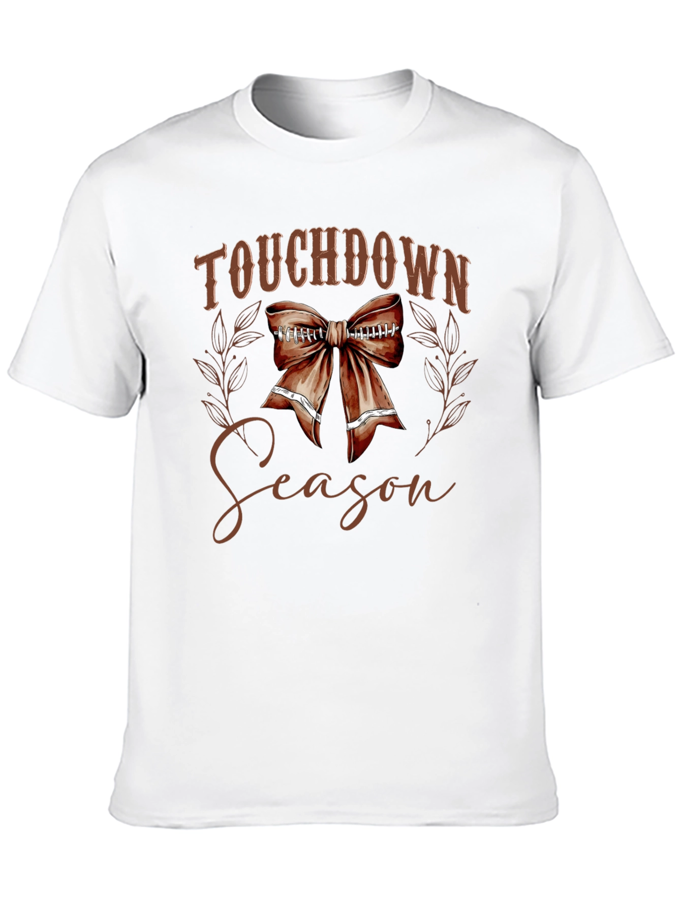 Touchdown Season Football Bow T-Shirt - 10