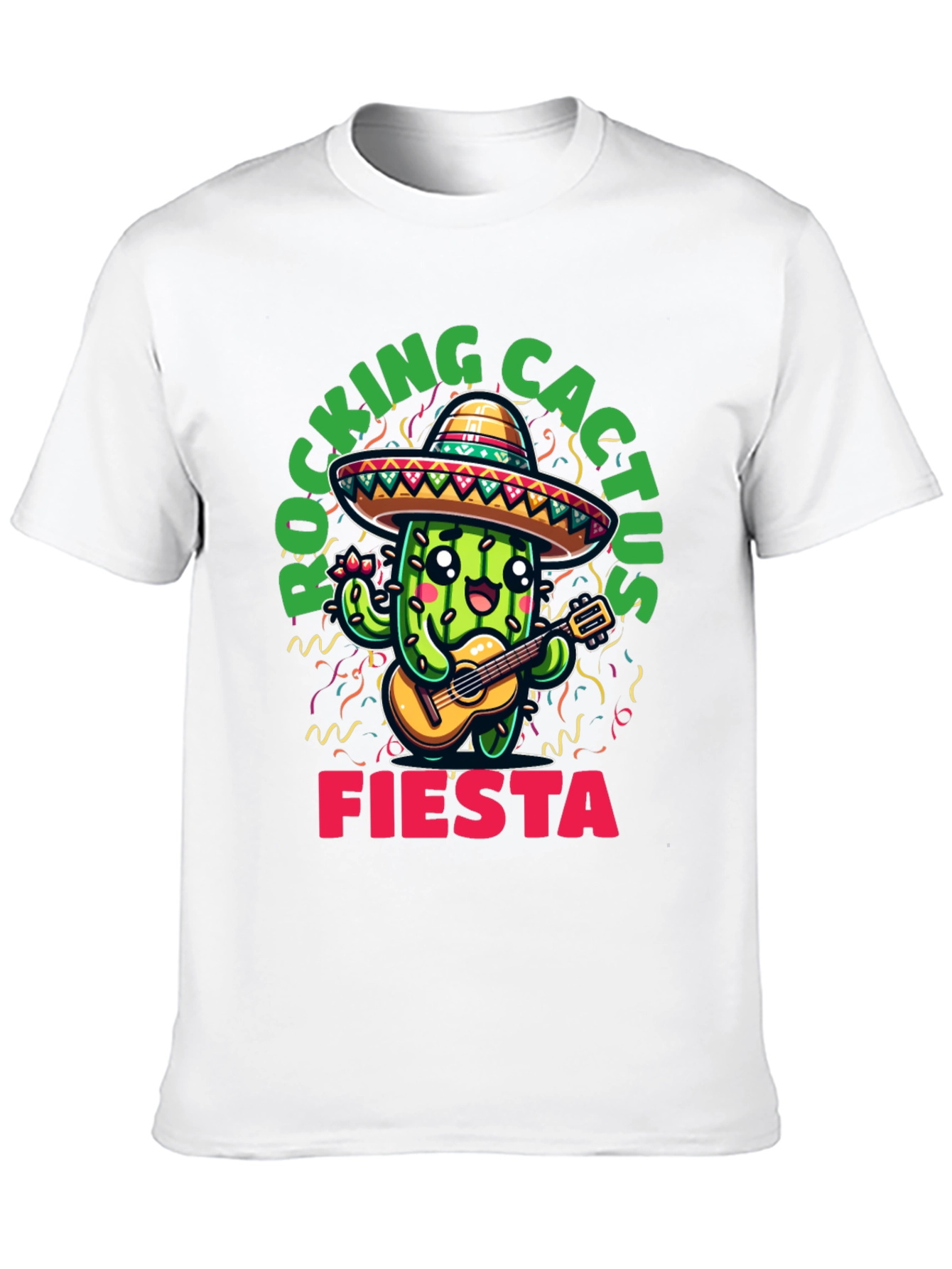 Black Rocking Cactus Fiesta T-Shirt view 10