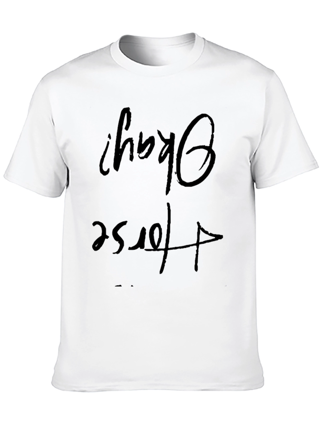 Black Humorous "Okay? For Sure" Black Graphic Tee view 10