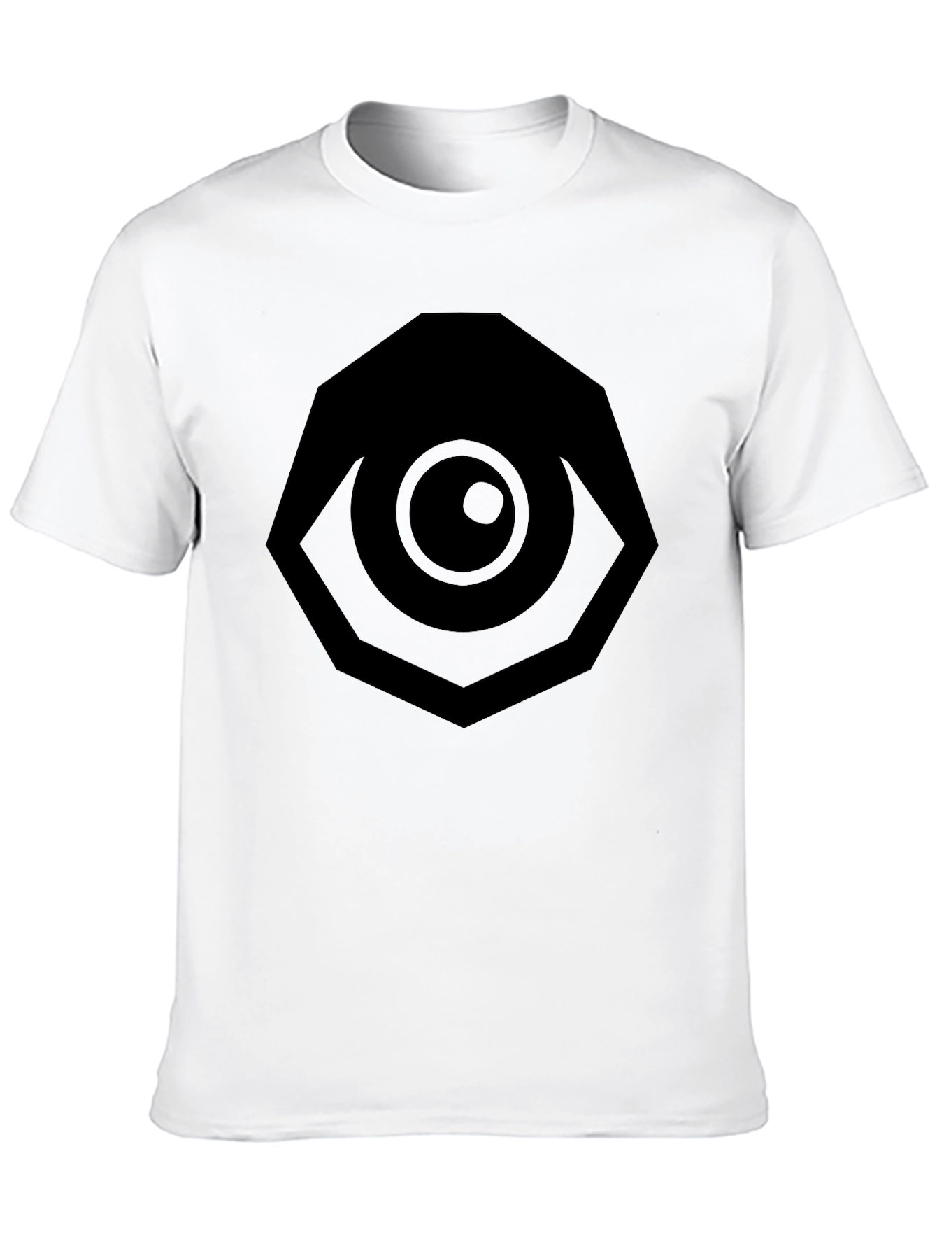 Black All Seeing Eye Graphic Tee - Black Cotton T-Shirt view 10