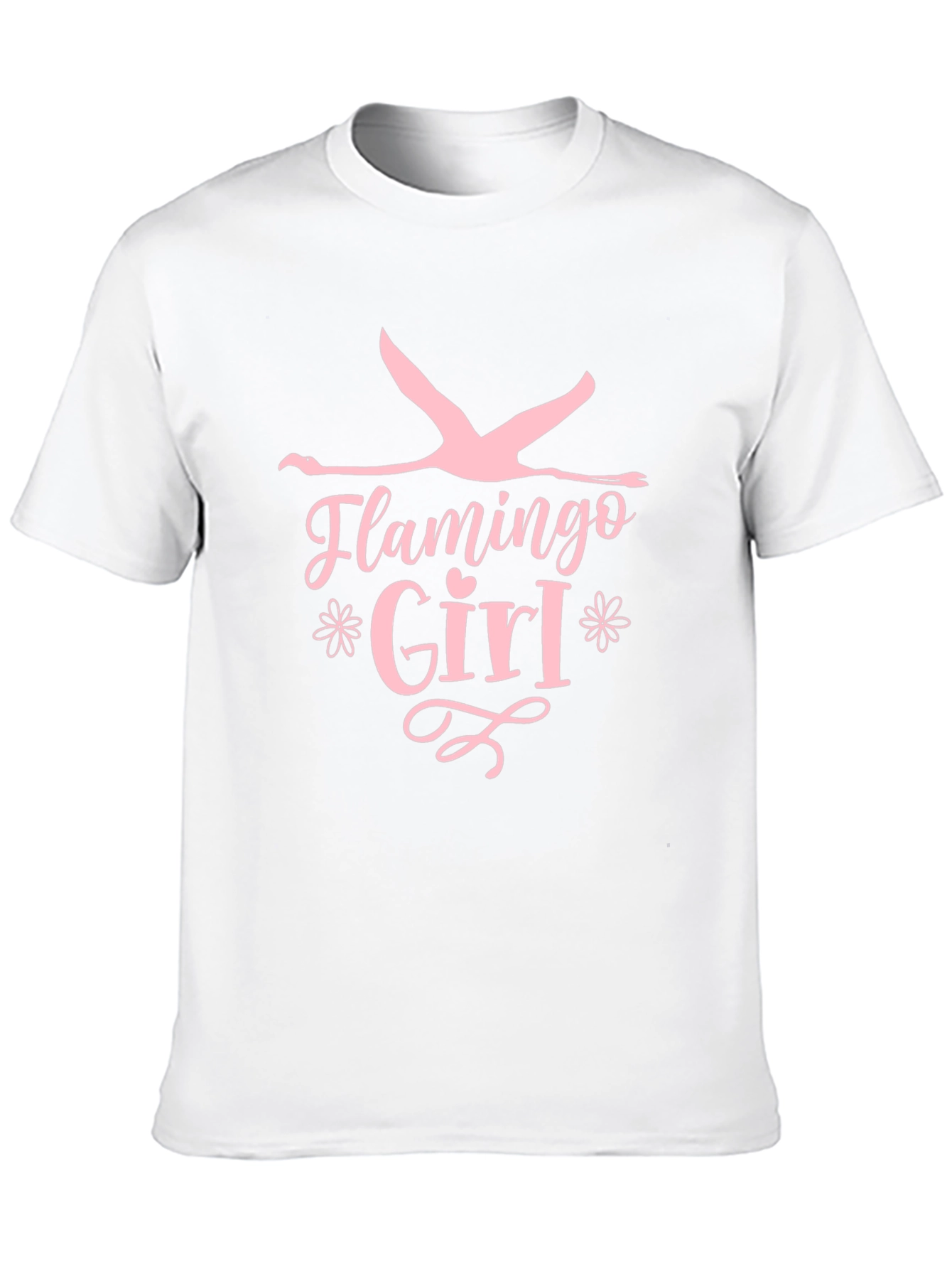 Black Flamingo Girl Black T-Shirt view 10