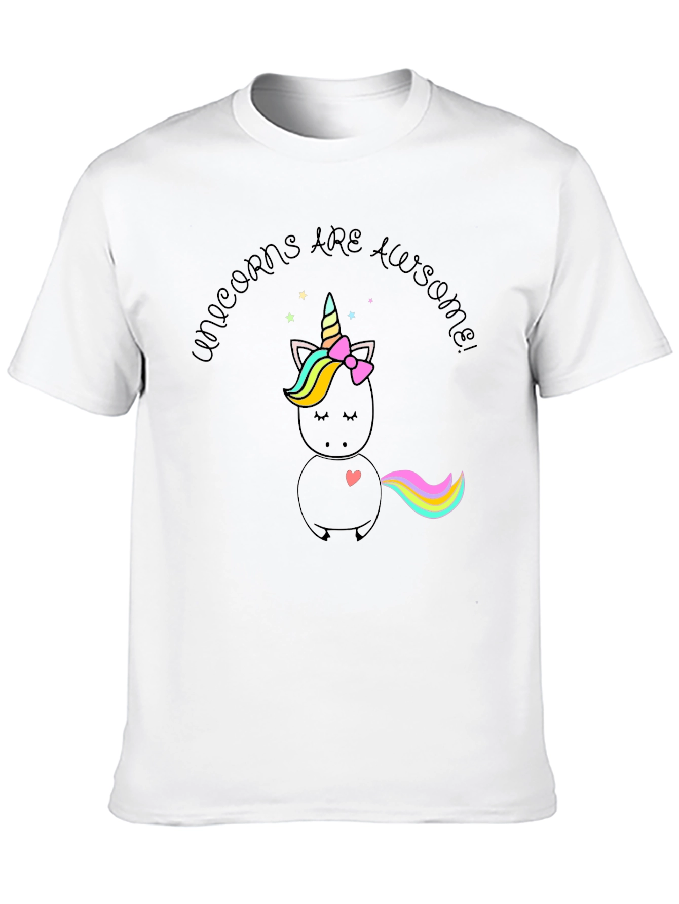 Black Unicorns Are Awesome! Black T-Shirt view 10