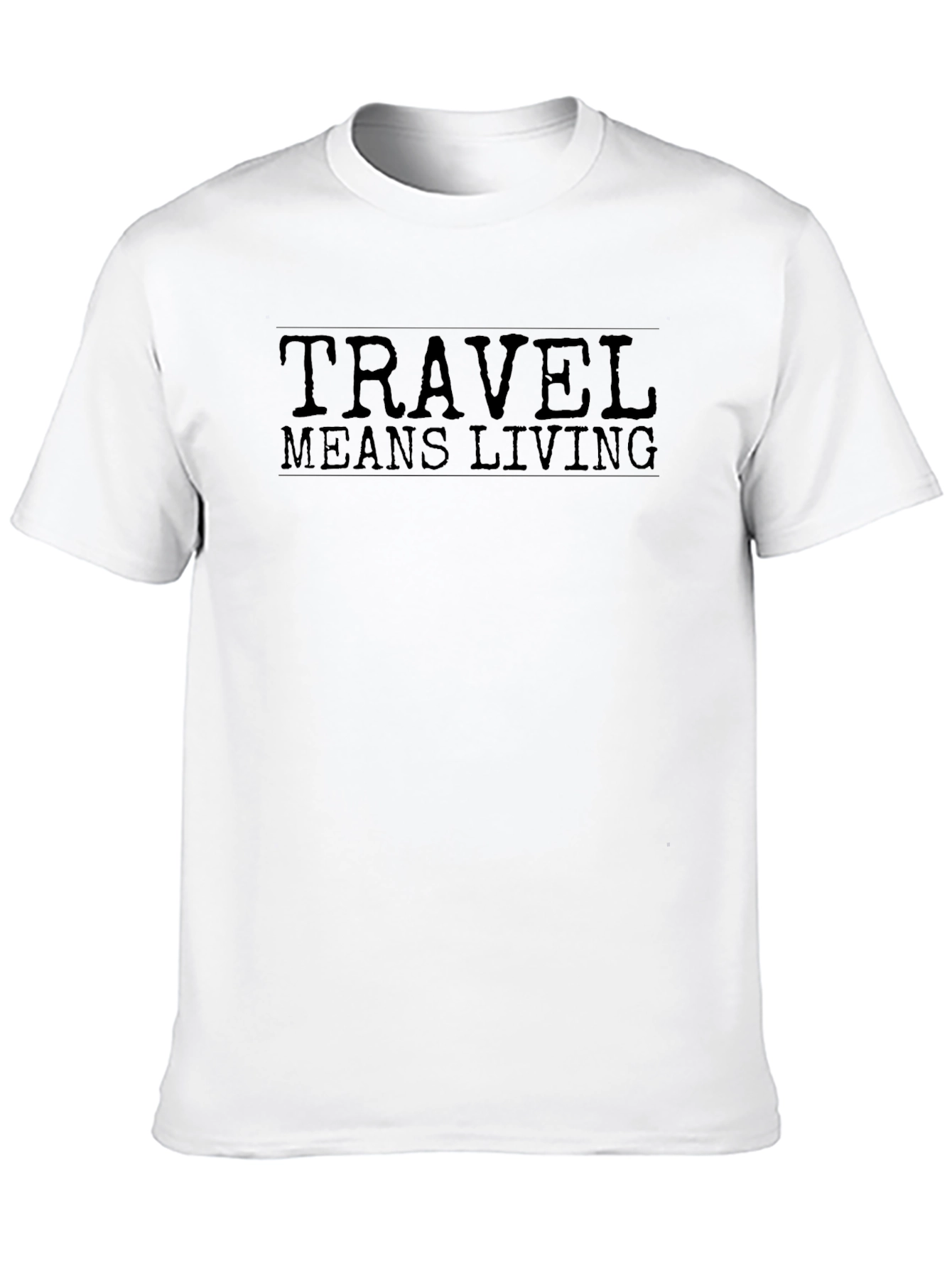 Black Travel Means Living Black Graphic Tee view 10
