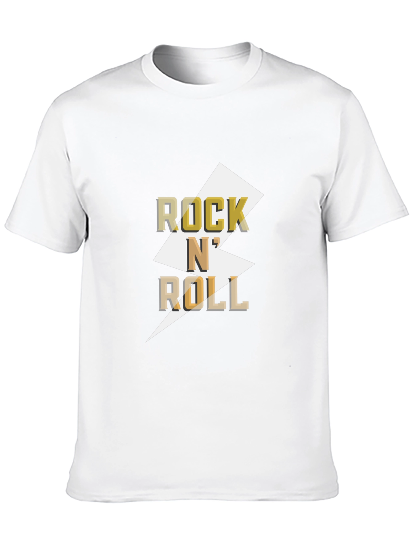 Black Rock N' Roll Graphic Tee - Black Cotton T-Shirt view 10