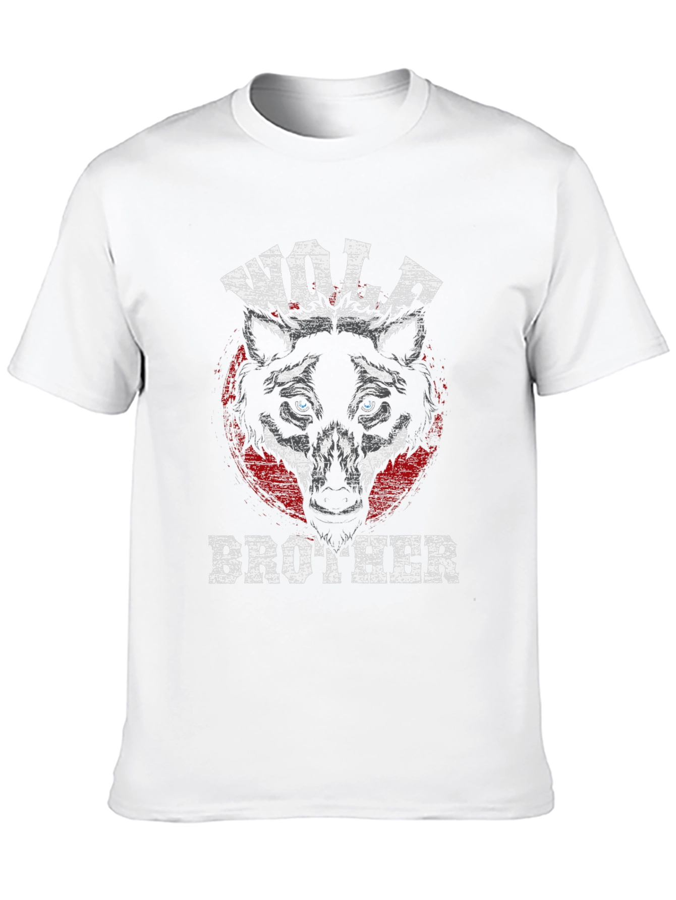 Black Wolf Brother Graphic Tee - Black Cotton T-Shirt view 10