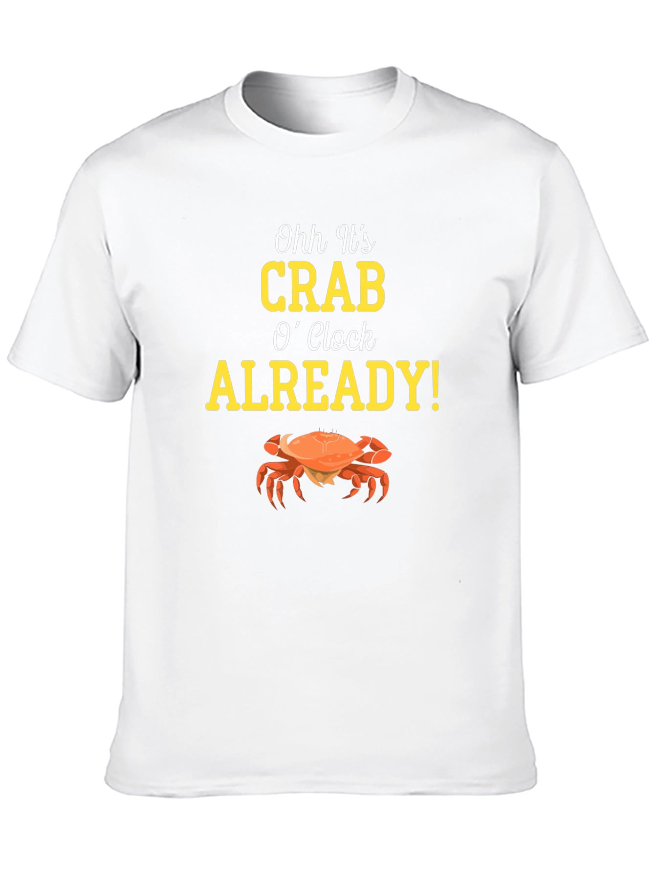 Black Crab O'Clock T-Shirt - Funny Seafood Tee view 10