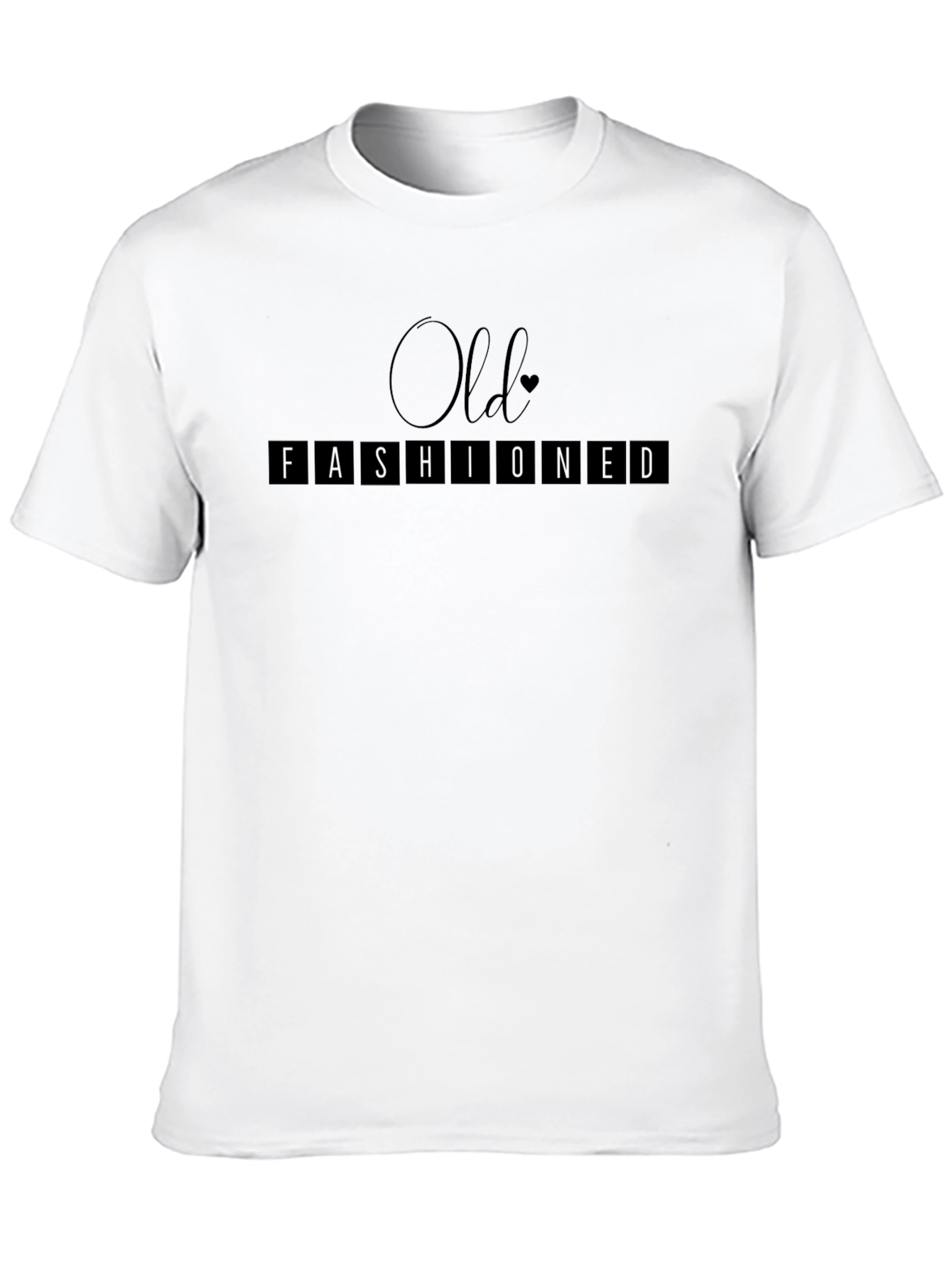 Black Old Fashioned Graphic Tee - Unisex Crew Neck view 10