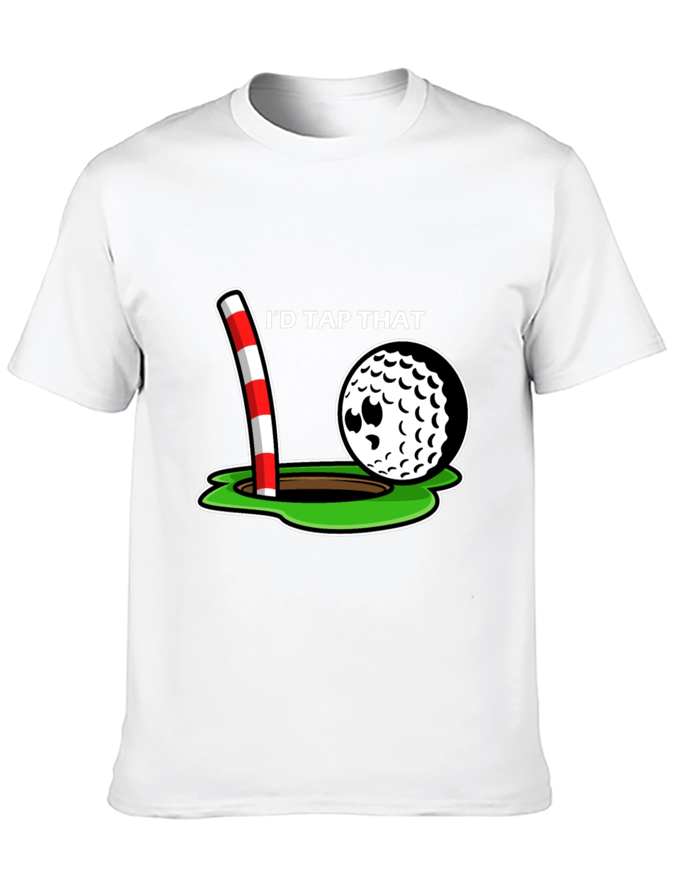 Black I'd Tap That Golf T-Shirt view 10