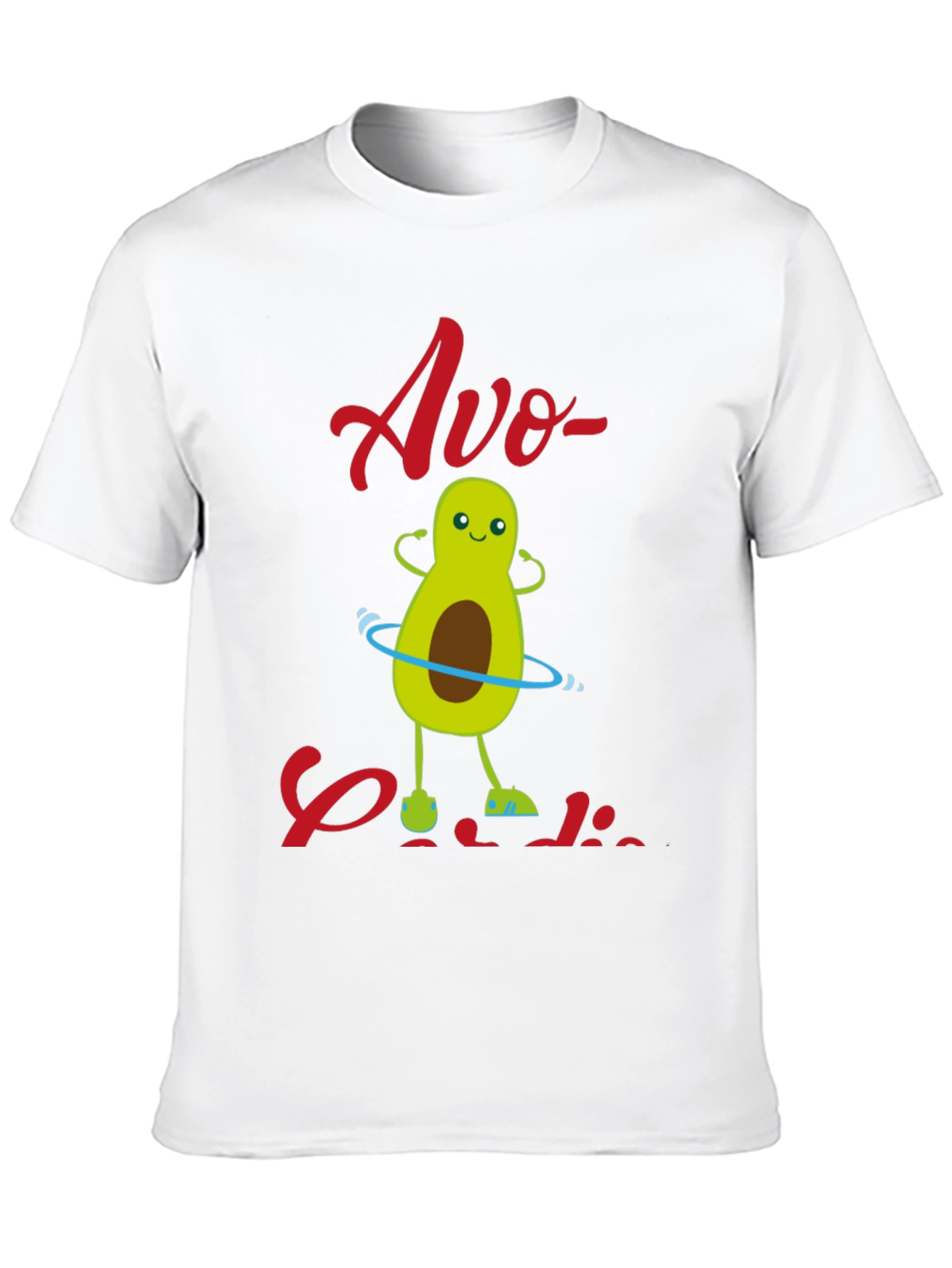 Black Avo-Cardio T-Shirt - Fun Avocado Workout Design view 10