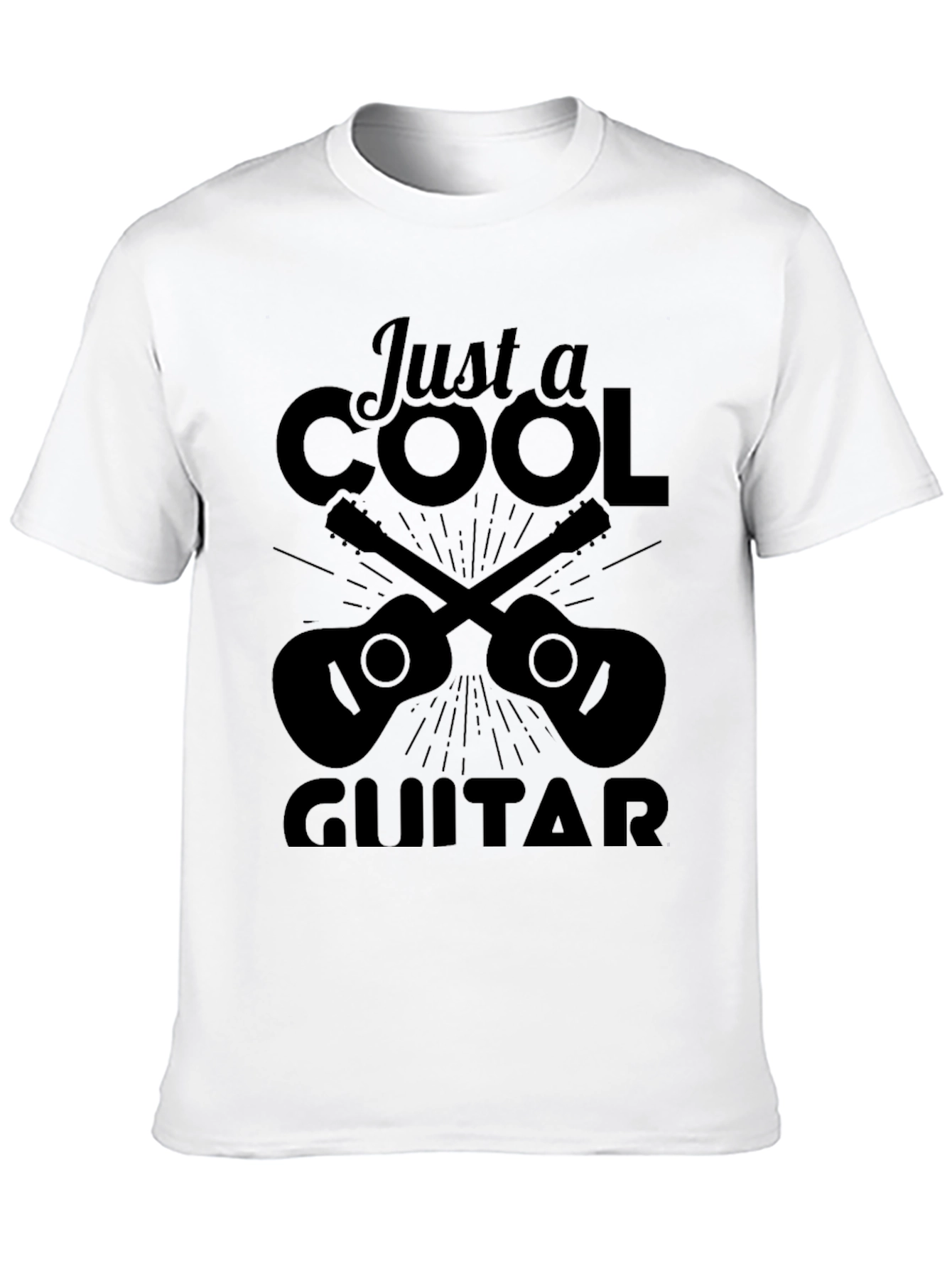 Black Cool Guitar T-Shirt - Musician Tee view 10