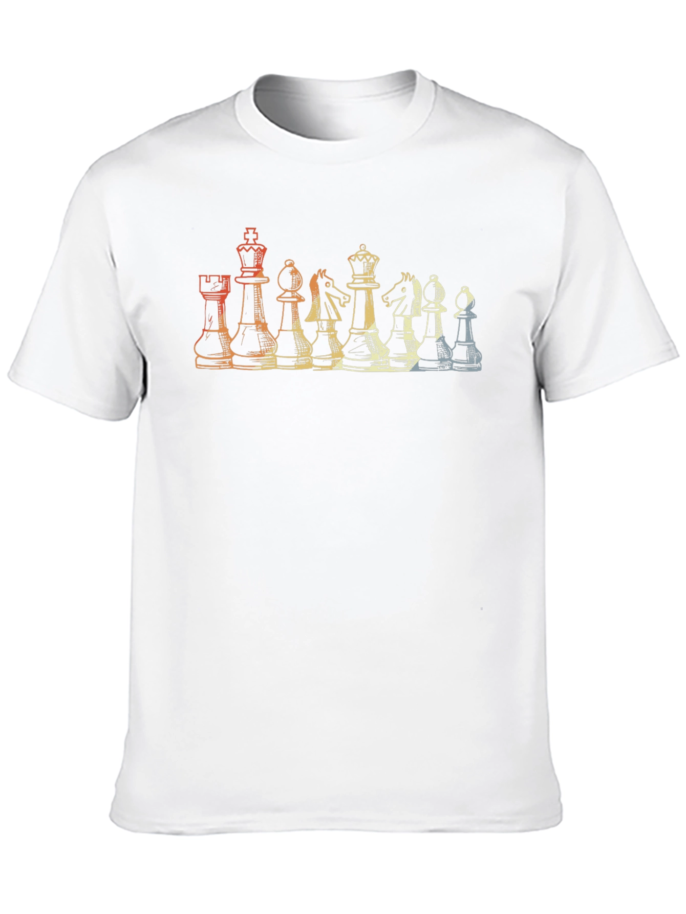 Black Chess Piece Retro Graphic T-Shirt view 10