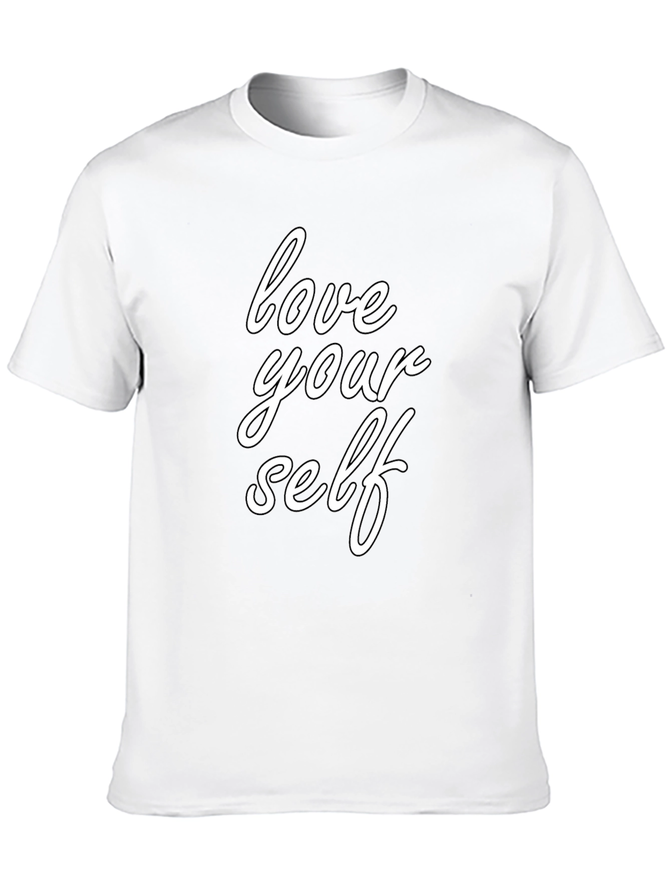 Black Love Yourself Graphic Tee - Black view 10