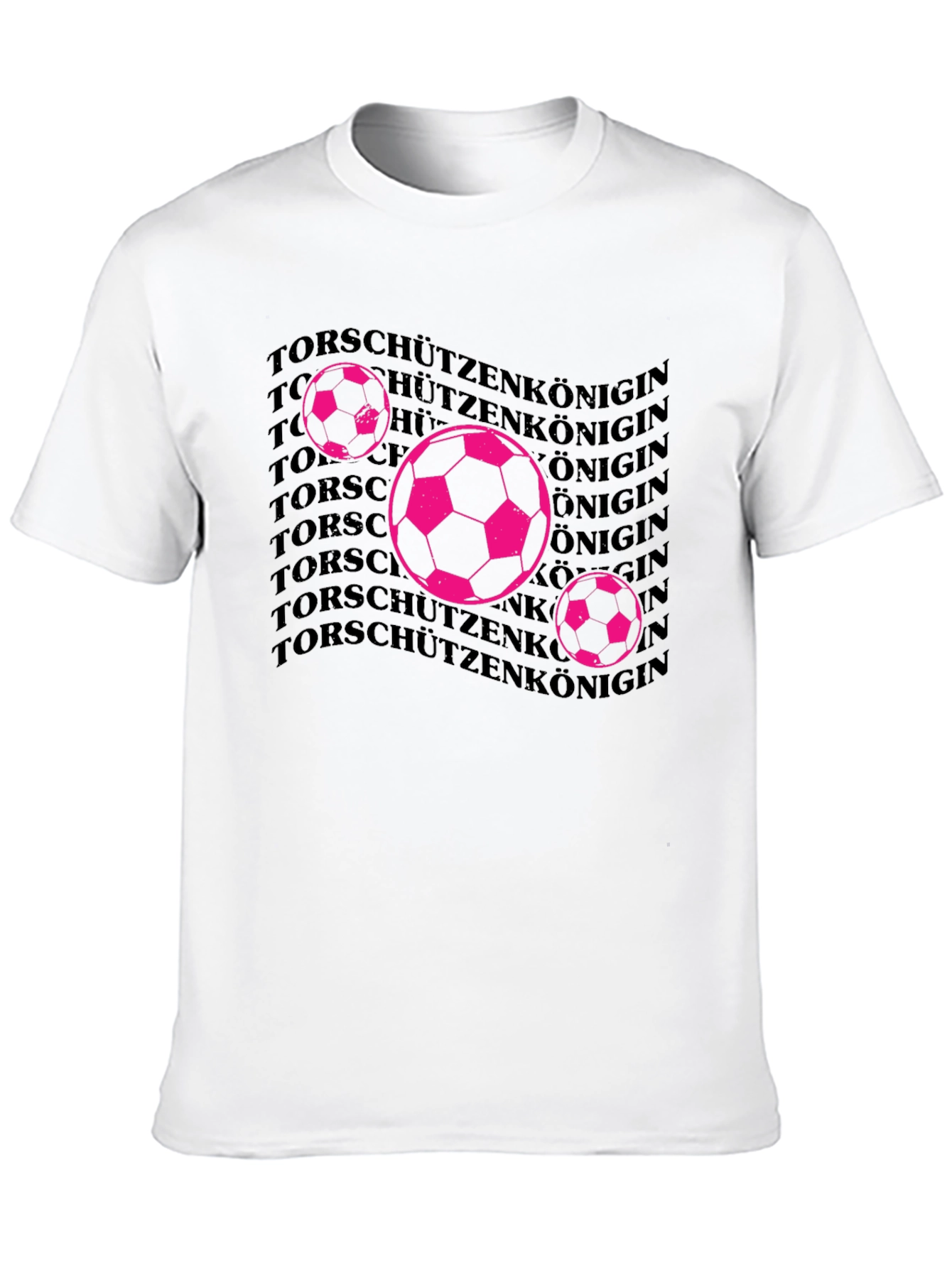 Black Soccer Queen Graphic Tee - Black Cotton T-Shirt view 10