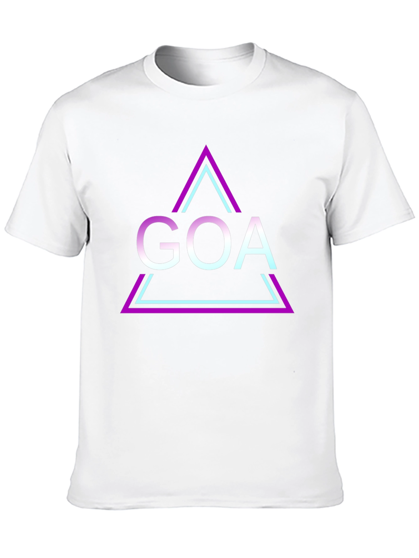Black Goa Triangle Graphic Black T-Shirt view 10