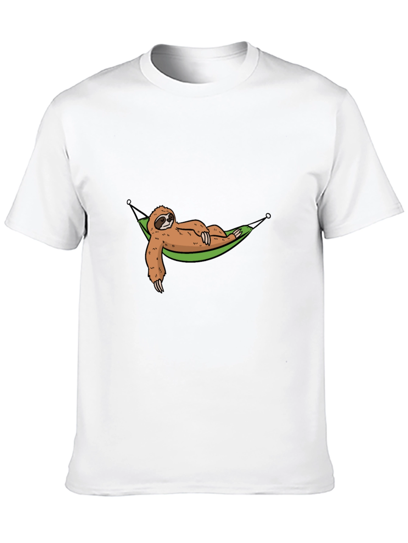 Black Lazy Sloth Hammock Graphic Tee - Relaxed Style view 10