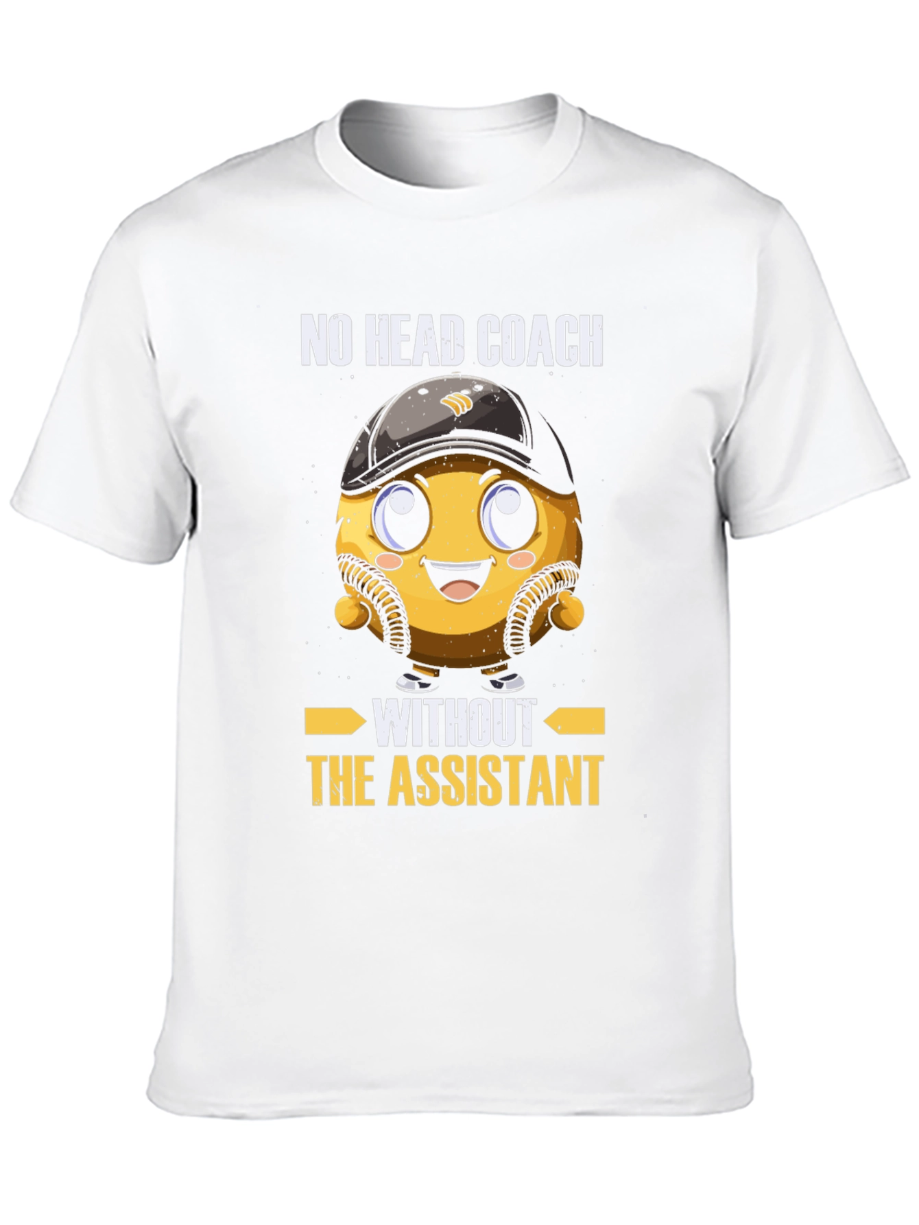 Black Funny Baseball Assistant Coach T-Shirt view 10