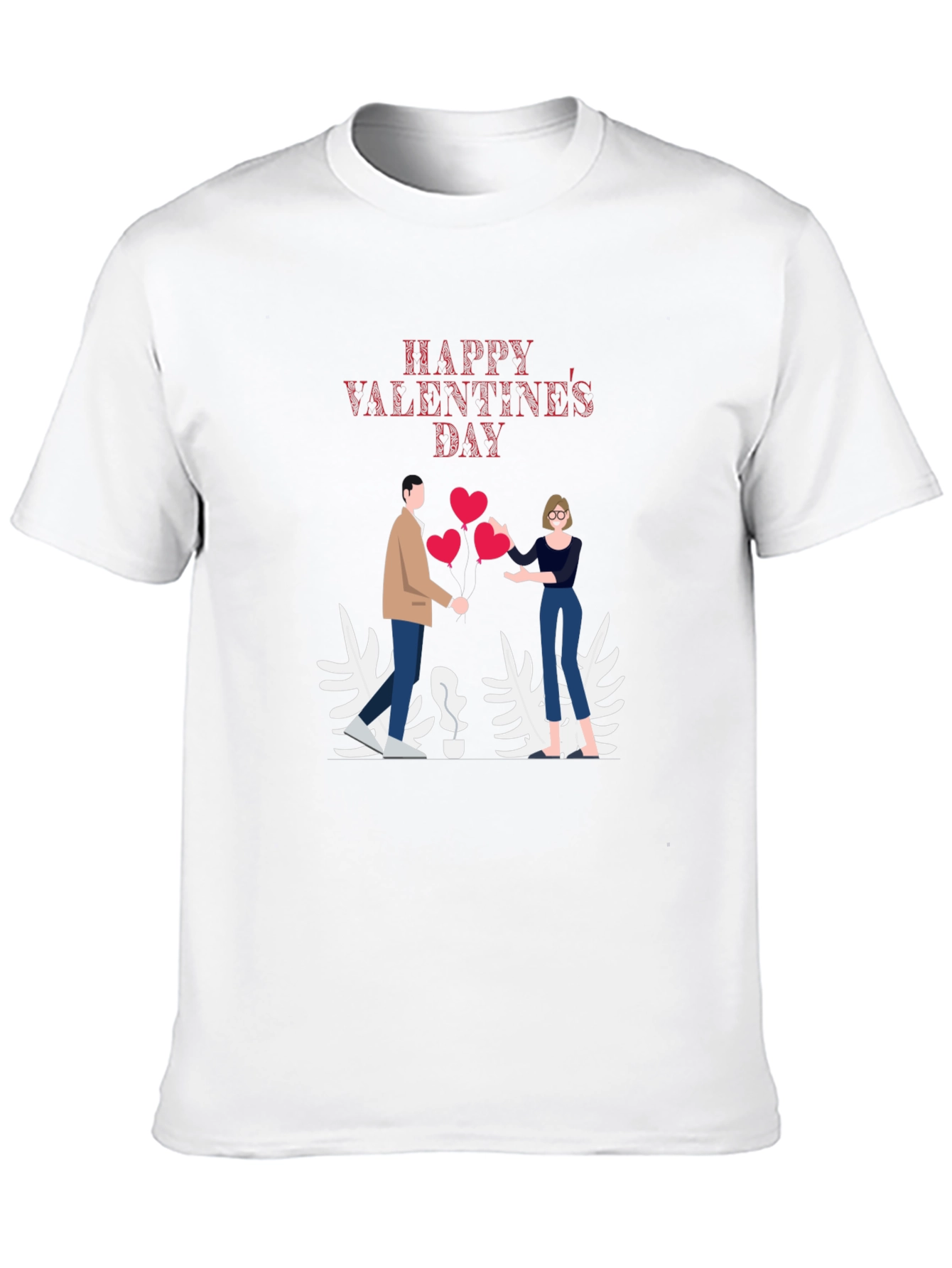 Black Valentine's Day Graphic T-Shirt view 10