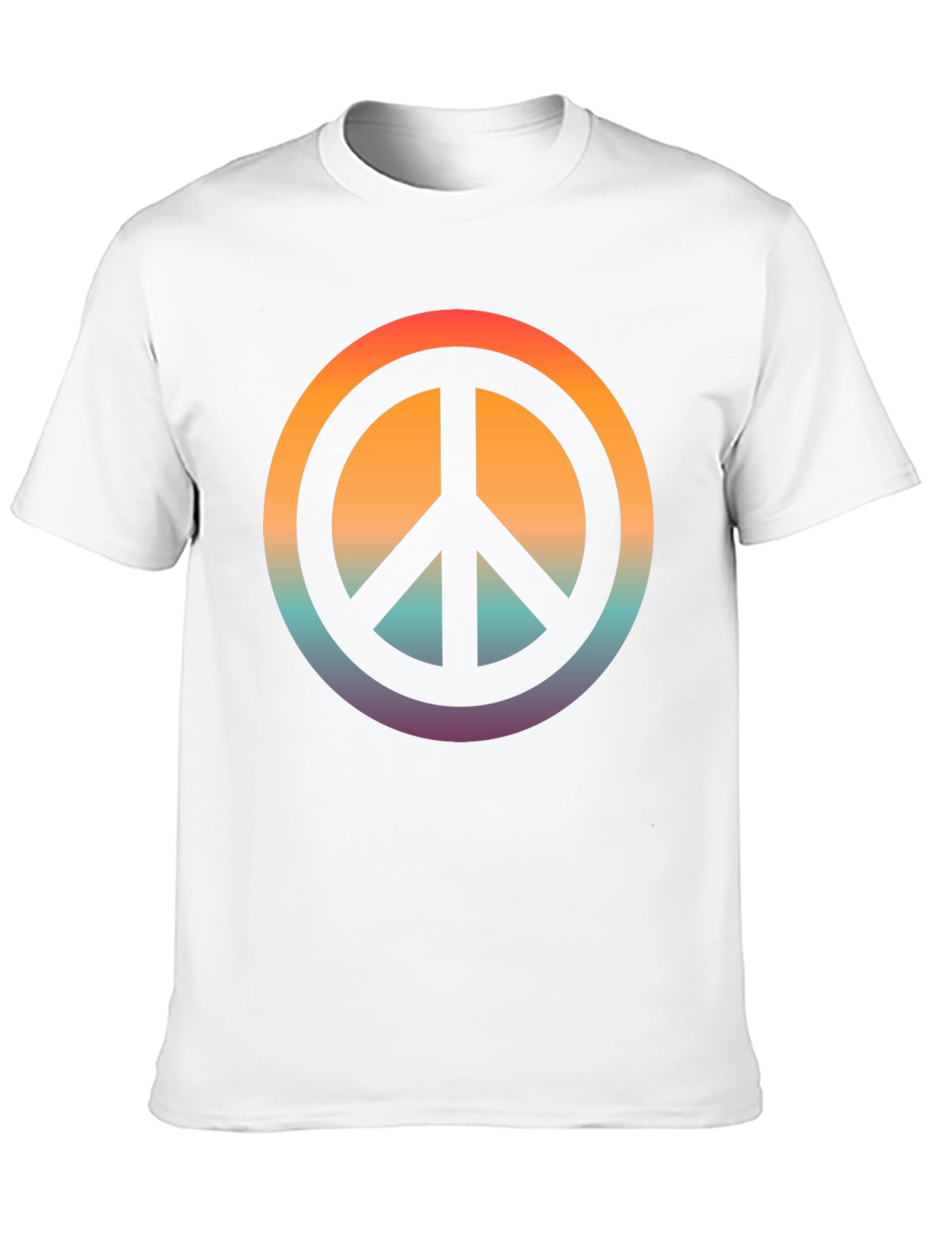 Black Retro Peace Sign T-Shirt view 10