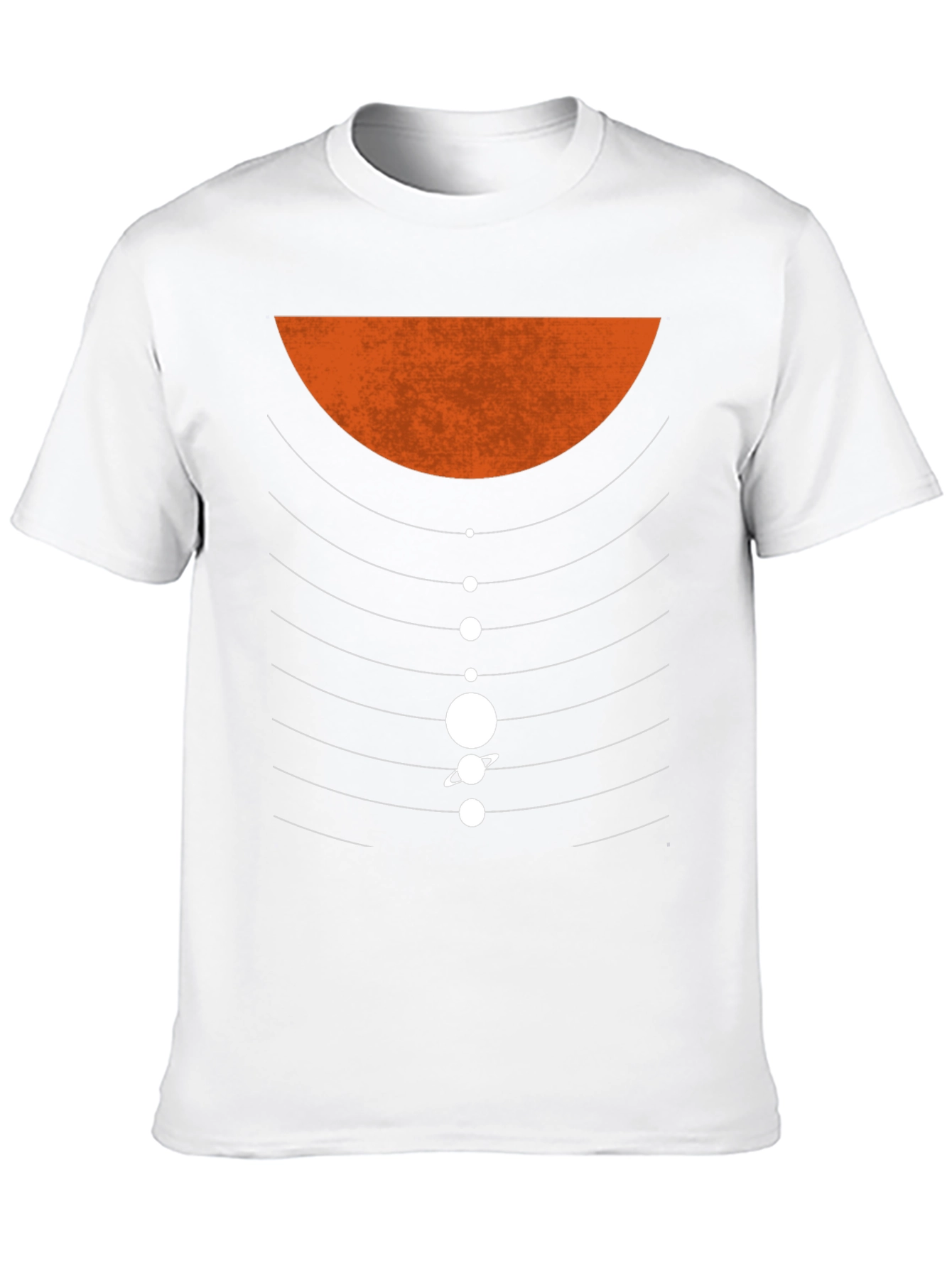 Black Planetary Orbit Graphic T-Shirt - Black Cotton Blend view 10