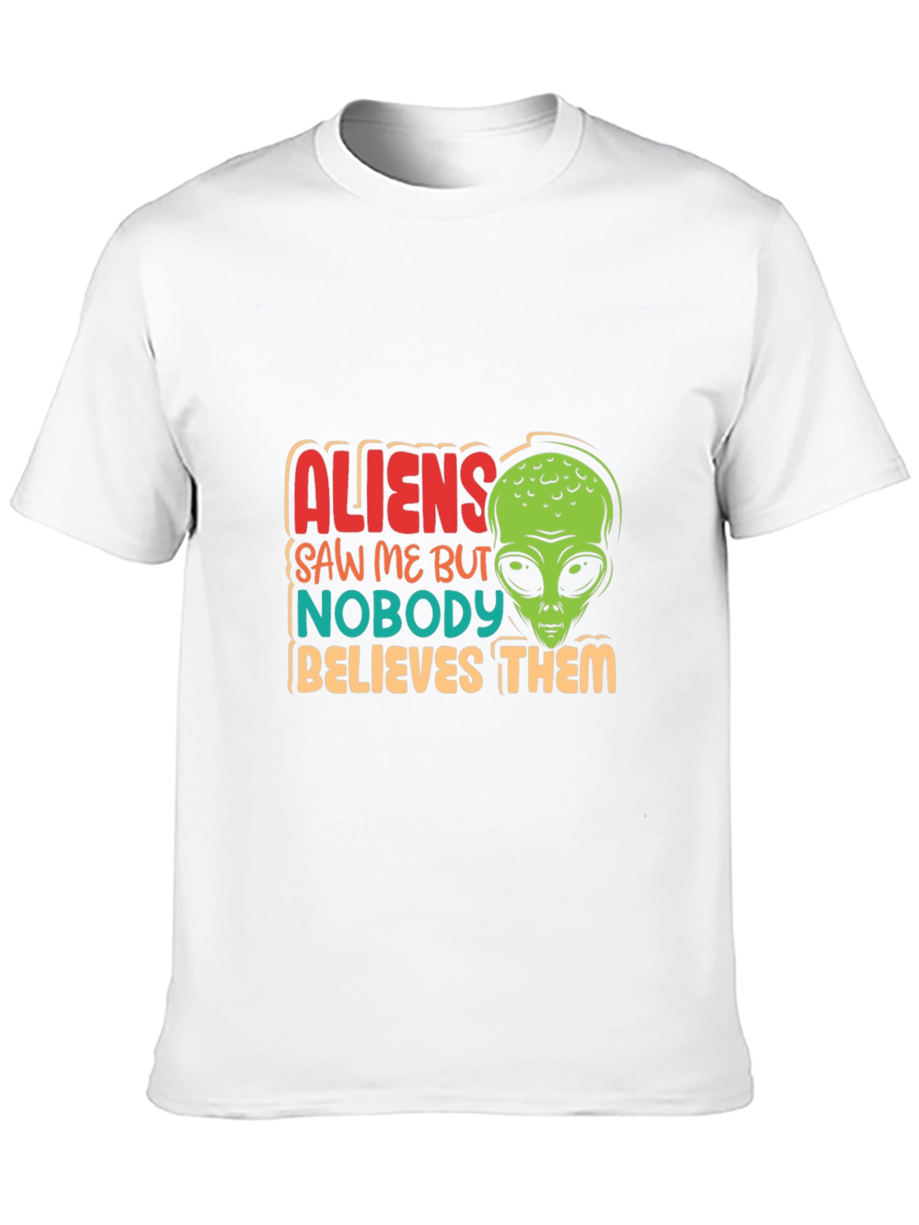 Black Aliens Saw Me Funny Graphic T-Shirt view 10