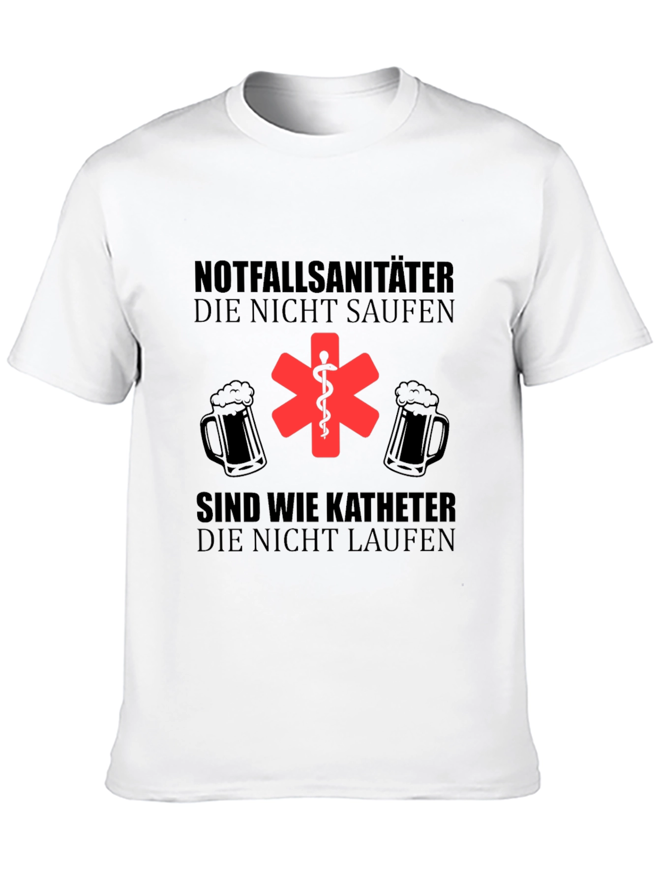 Black Paramedic German Beer T-Shirt - Funny EMT Design view 10