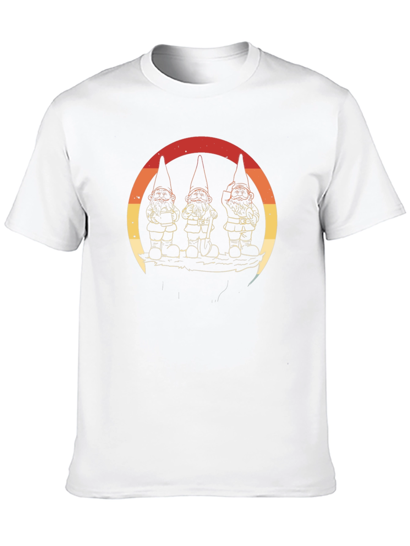 Black Retro Gnome T-Shirt view 10