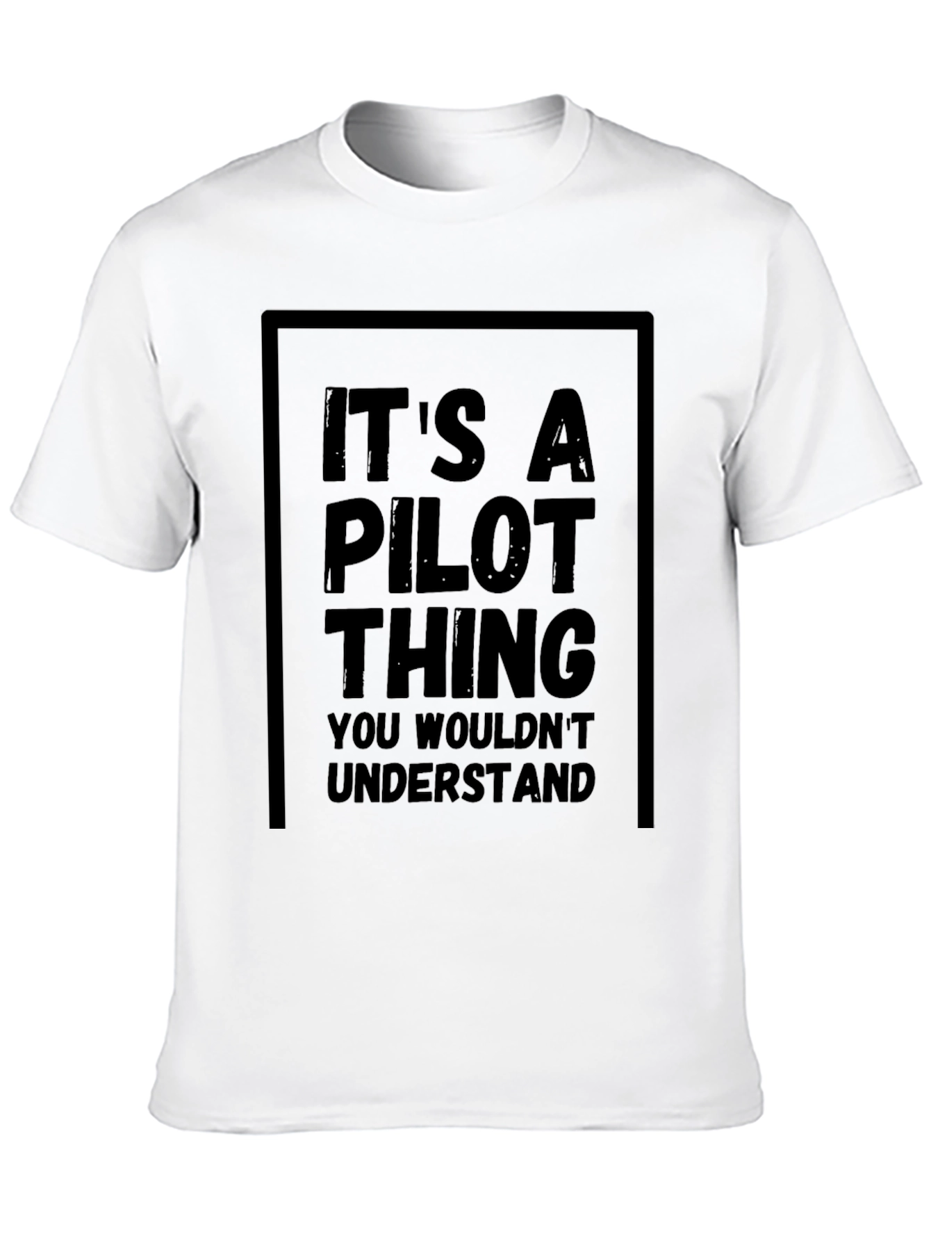 Black It's A Pilot Thing Funny T-Shirt view 10